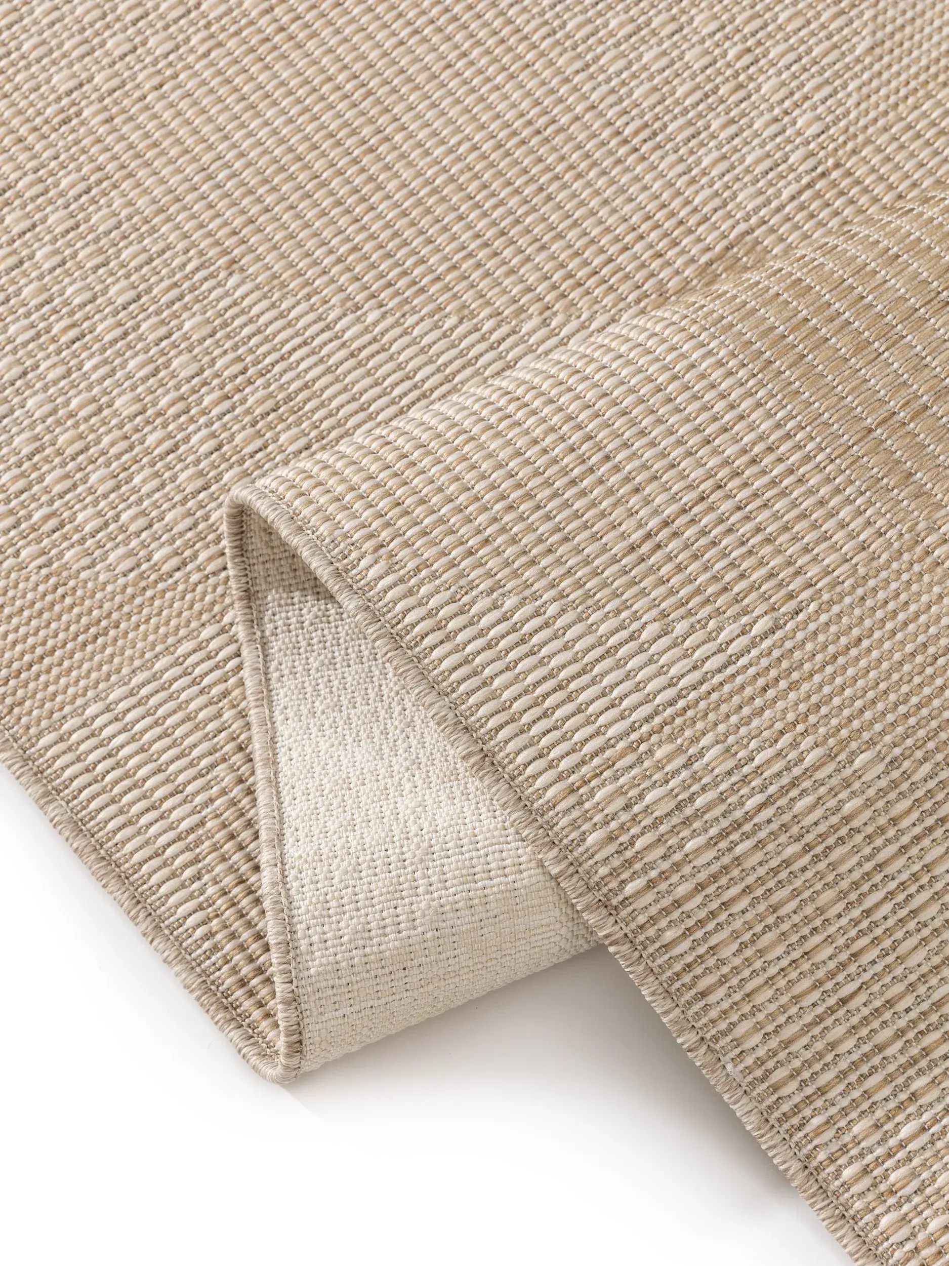 Teppich aus 100% Polypropylen in Weiß mit 100% Polypropylen hohem Flor von benuta Nest