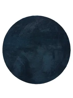 Waschbarer Teppich Nina Dunkelblau