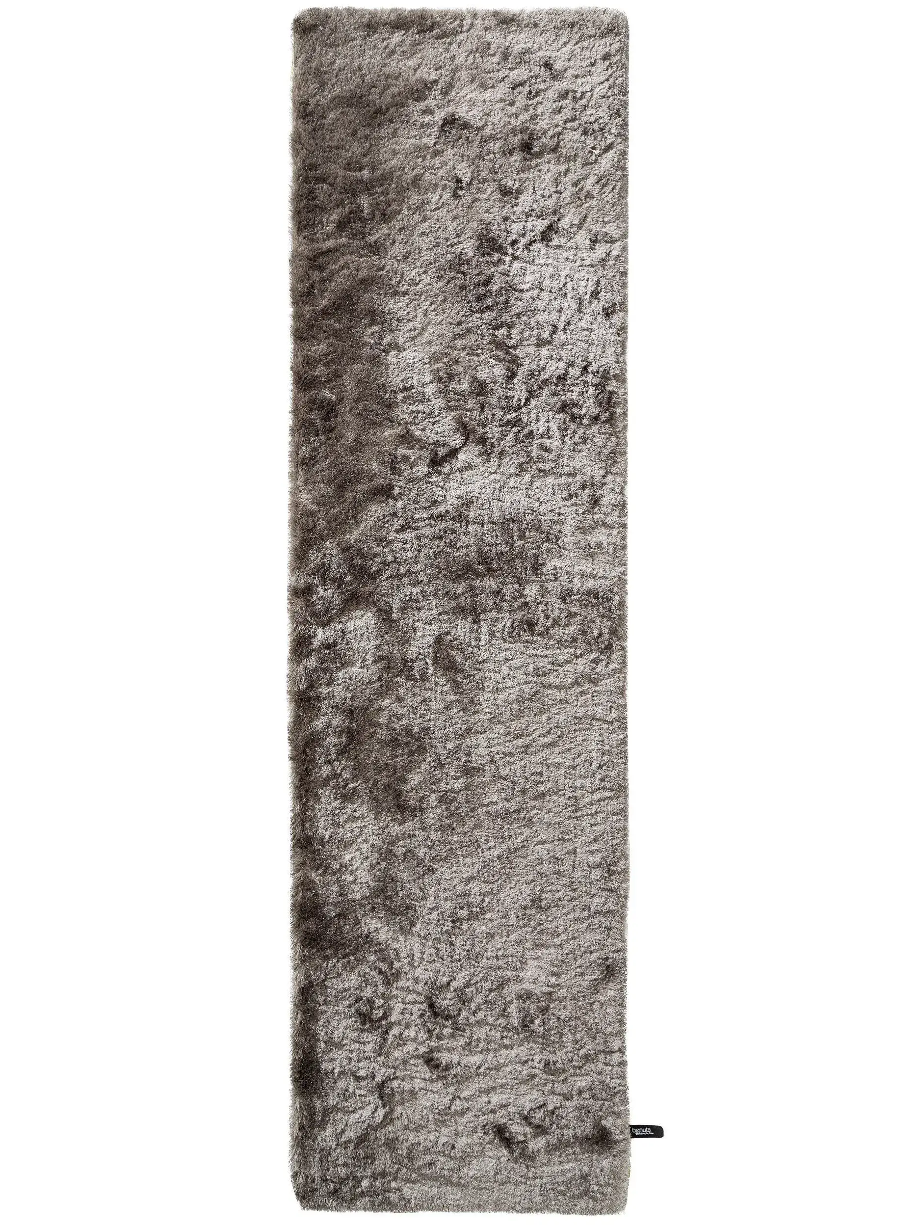 Rug made of 100% Polyester in Grau with a 100% Polyester high pile by benuta Nest