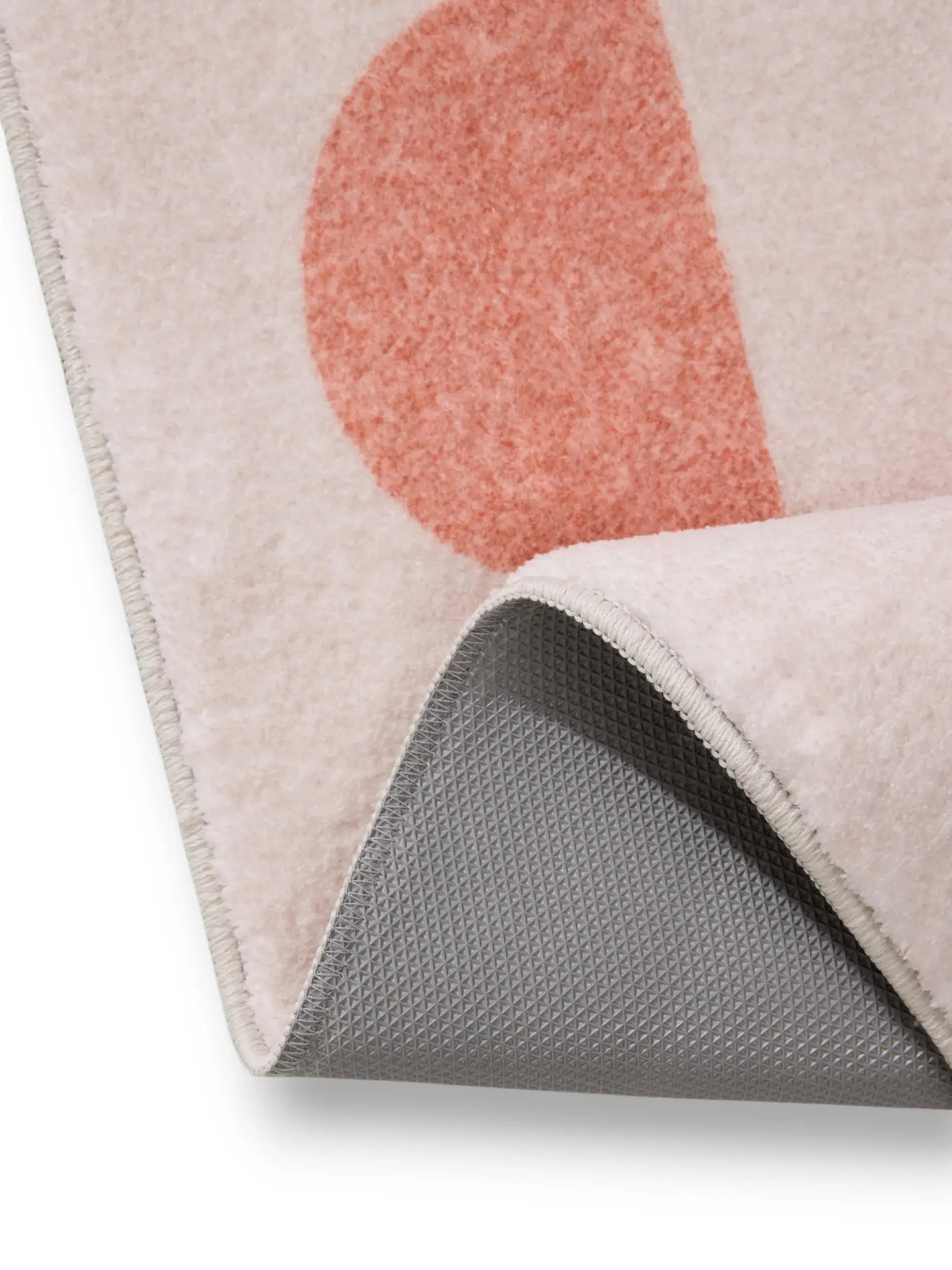 Rug made of 100% Polyester in Orange with a 100% Polyester high pile by benuta Pop