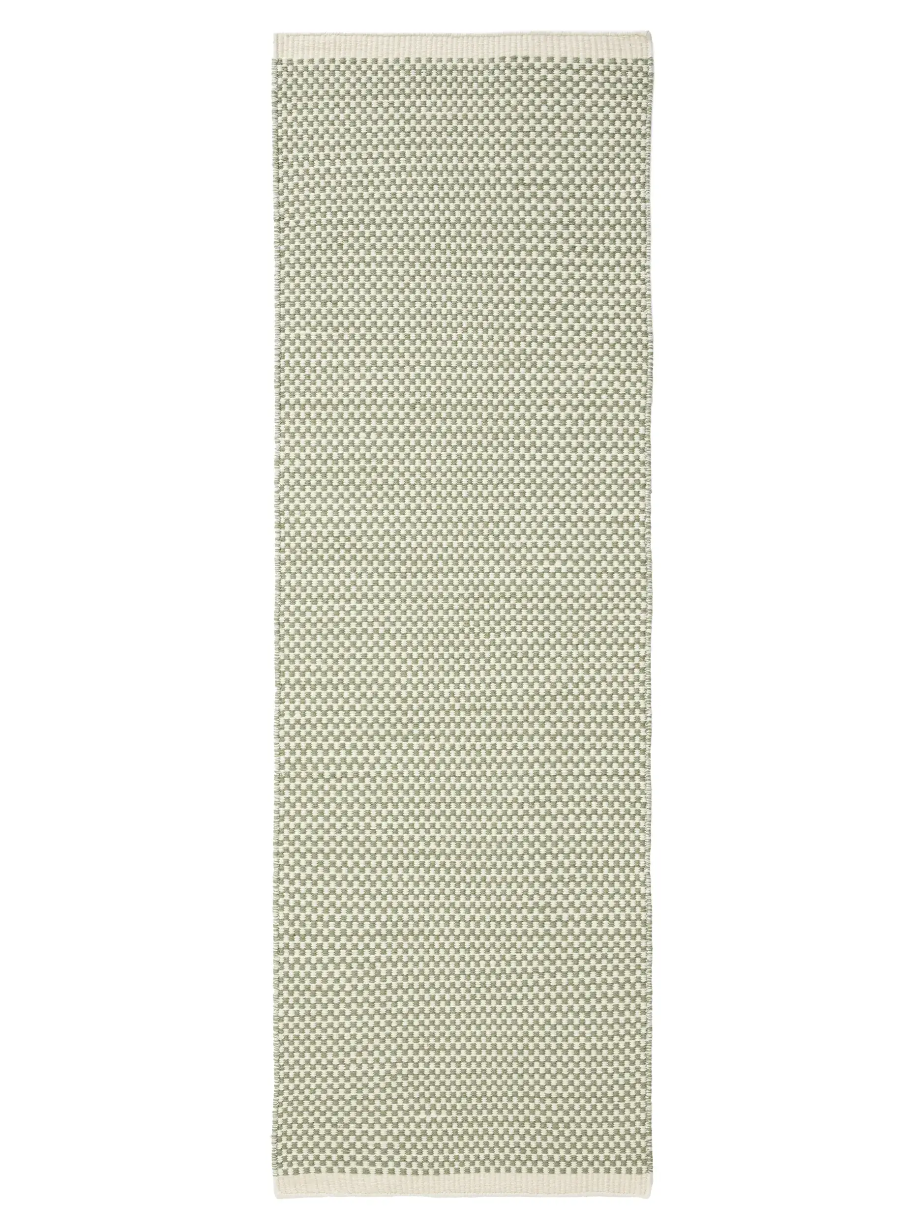 Teppich aus 100% Wolle (aus Neuseeland) in Grün mit 100% Wolle (aus Neuseeland) hohem Flor von benuta Pure