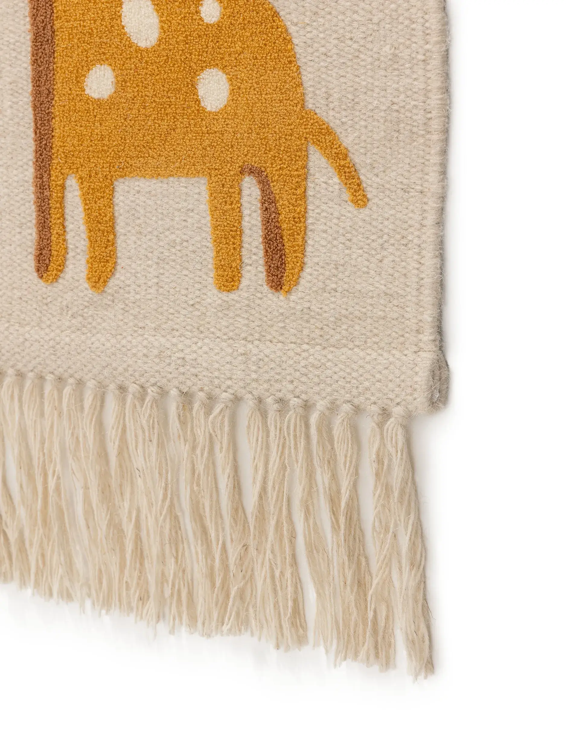 Wanddeko Savannah Gelb in Tiermotive design made of 75% Wool, 20% Cotton, 5% Polyacrylic by Lytte