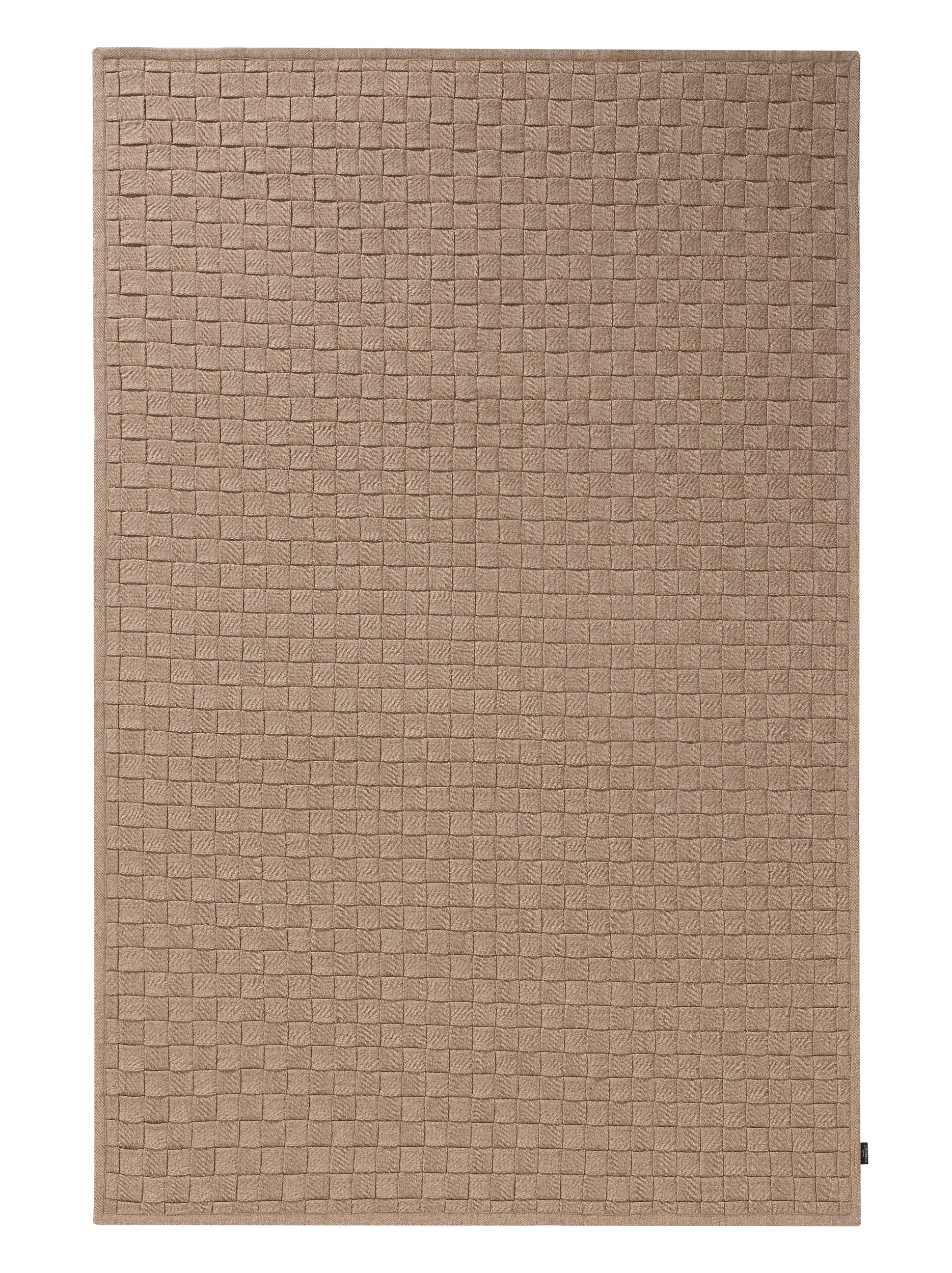 Teppich aus 100% Polypropylen in Beige mit 100% Polypropylen hohem Flor von benuta Finest