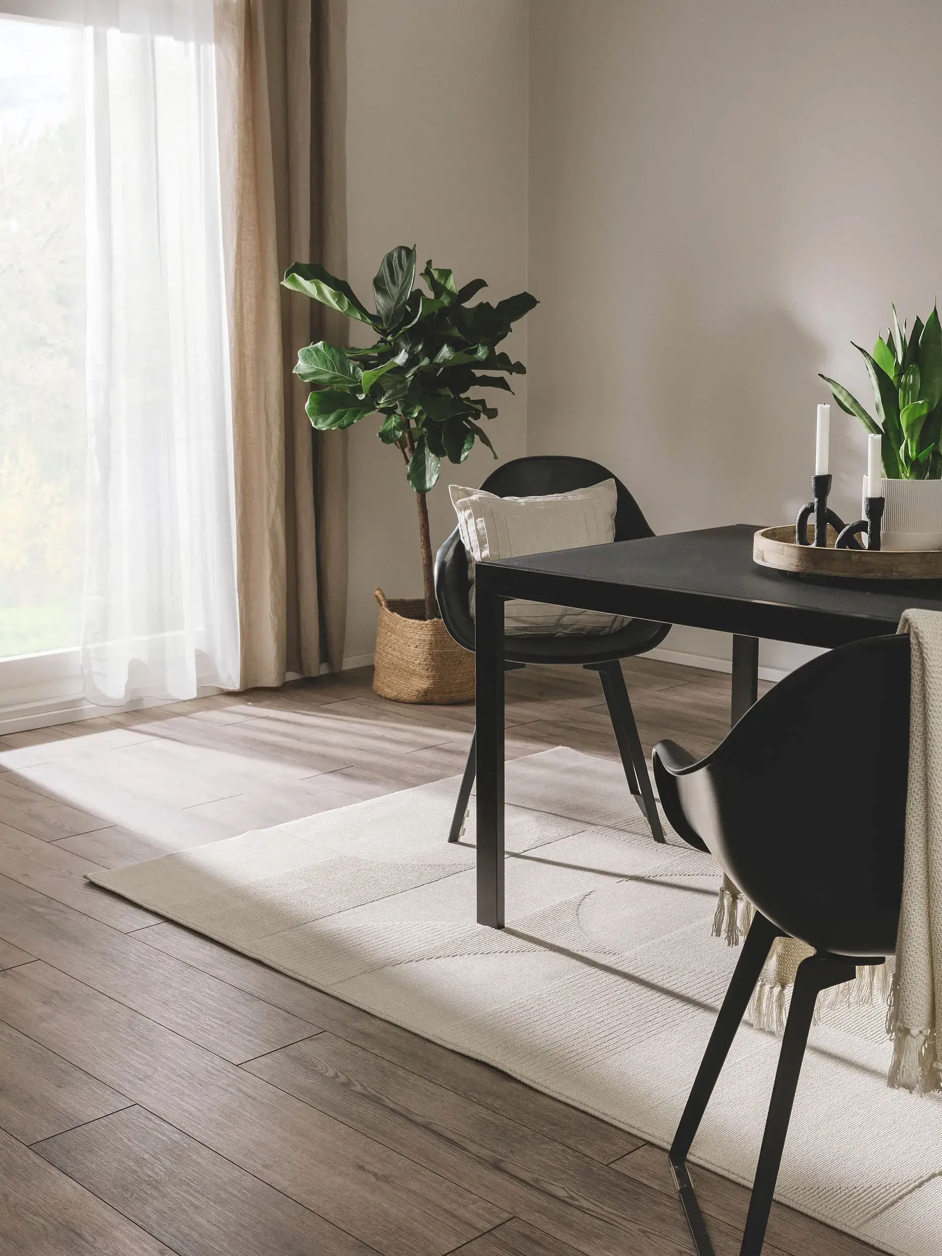 Tapis en 100% Polypropylène en Blanc avec une pile de 100% Polypropylène de hauteur de benuta POP