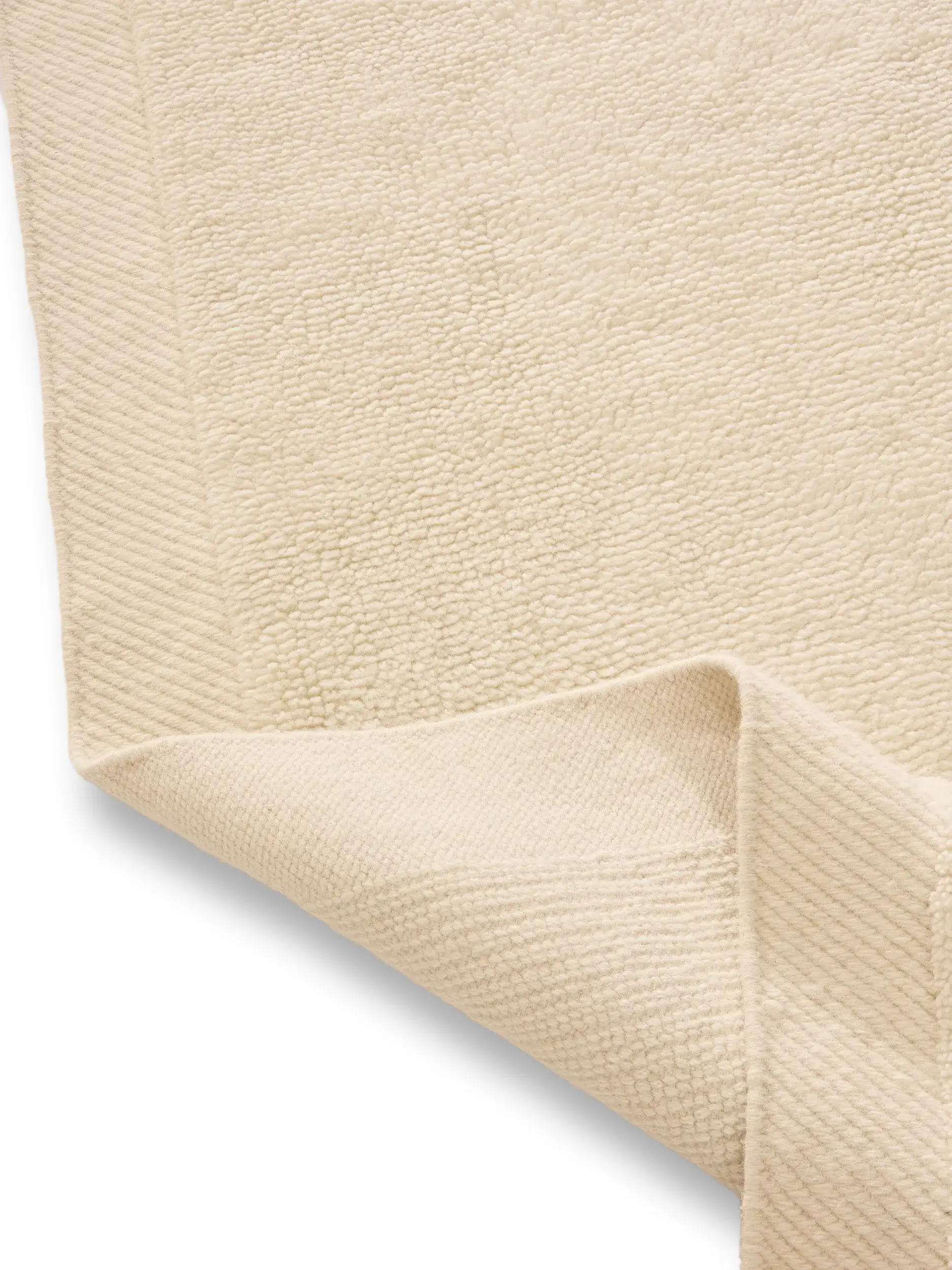 Matta Franco av 50% Ull, 50% Ull (från Nya Zeeland) i Beige från benuta pure