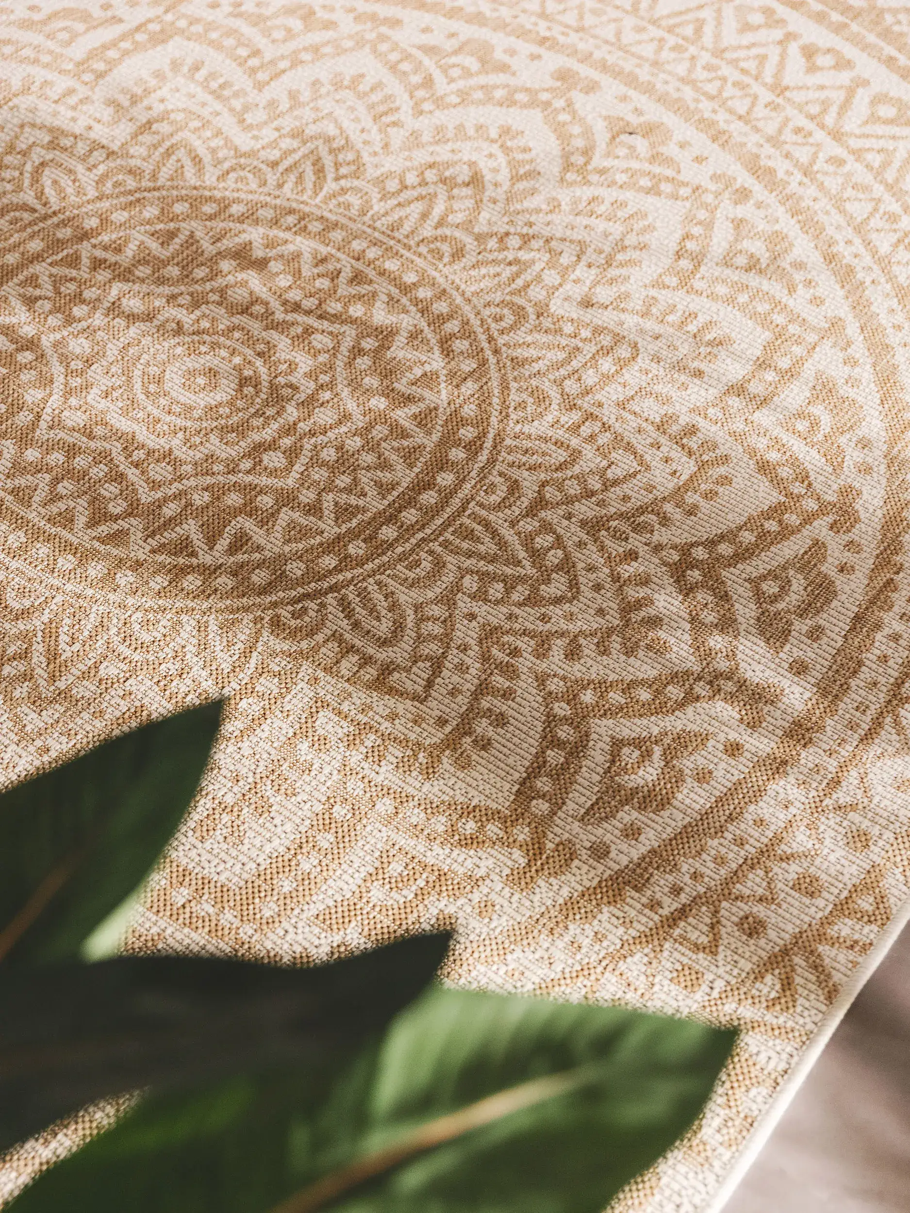 Rug made of 100% Polypropylen in Beige with a 100% Polypropylen high pile by benuta Nest