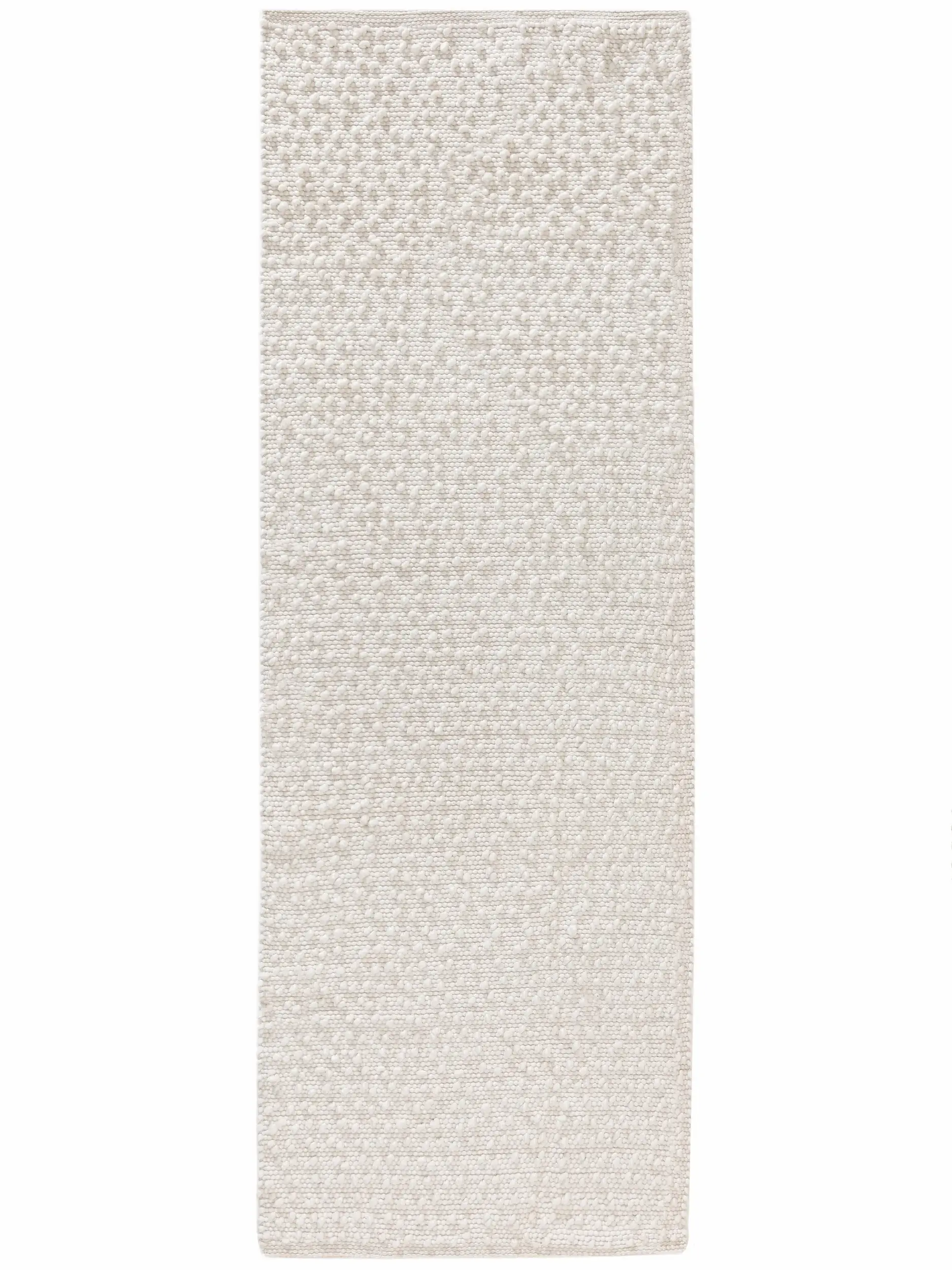 Teppich aus 70% Wolle, 15% Jute, 15% Baumwolle in Beige mit 70% Wolle, 15% Jute, 15% Baumwolle hohem Flor von benuta Pure