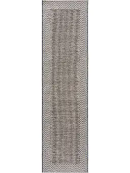 Inom- och utomhusmatta lång River Beige/blå
