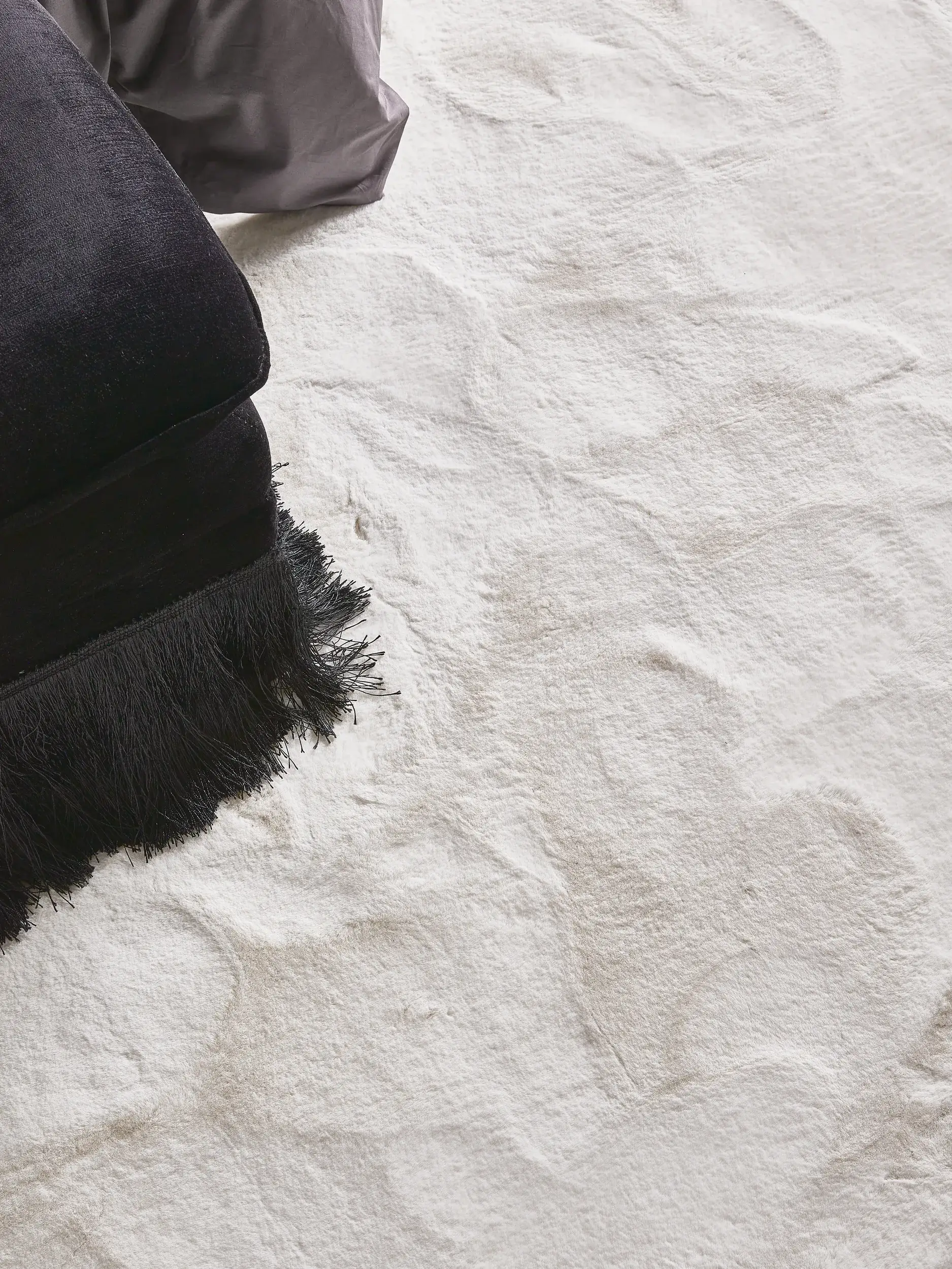 Tappeto Fine di 100% Poliestere in Bianco di benuta Finest