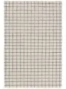 Wollteppich Grid Schwarz/Weiß
