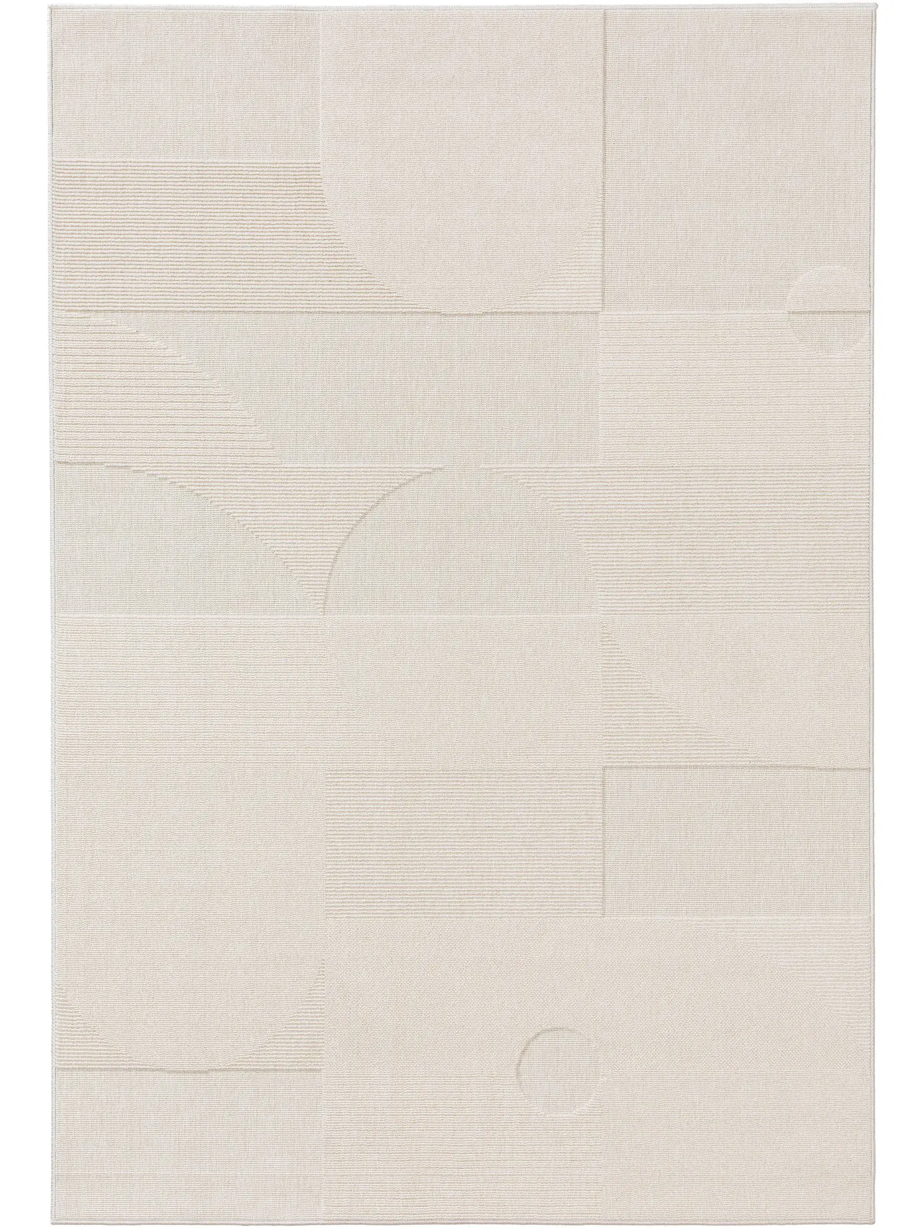 Tapis en 100% Polypropylène en Blanc avec une pile de 100% Polypropylène de hauteur de benuta POP