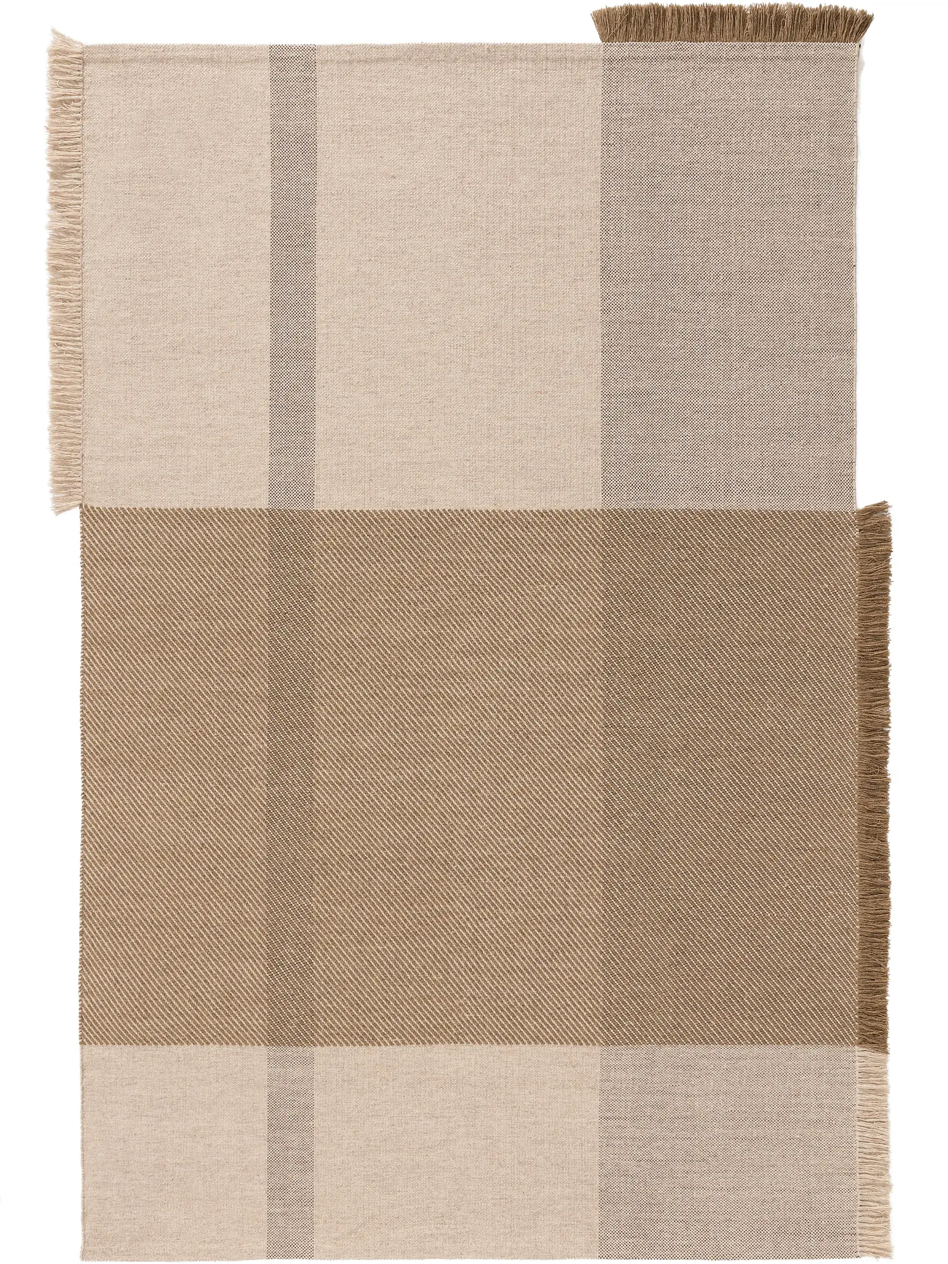 Rug Harper made of 70% Wool, 30% Cotton in Beige by benuta Pure