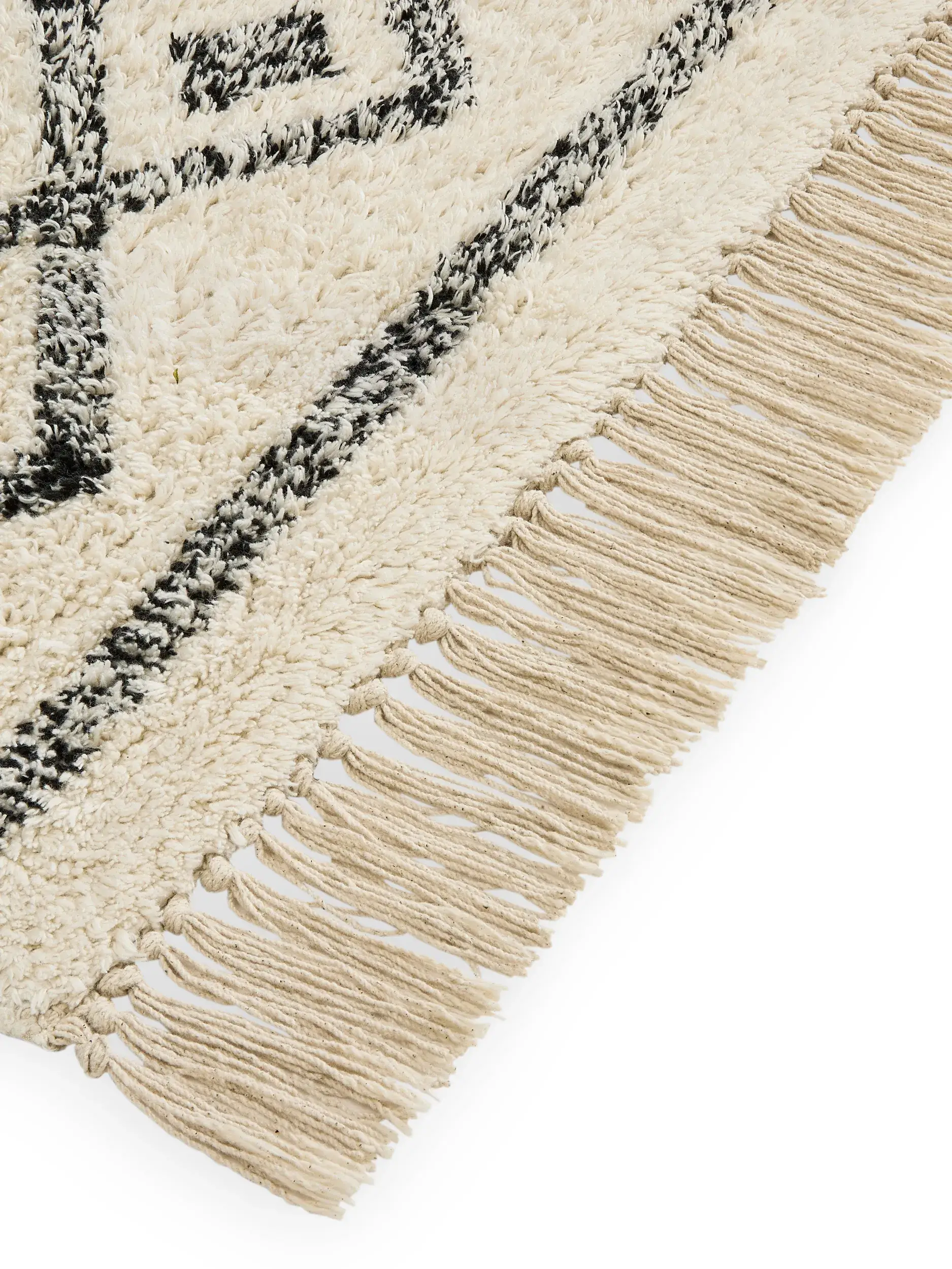Badematte Naomi Cream im Design Geometrisch aus 100% Baumwolle von benuta Nest