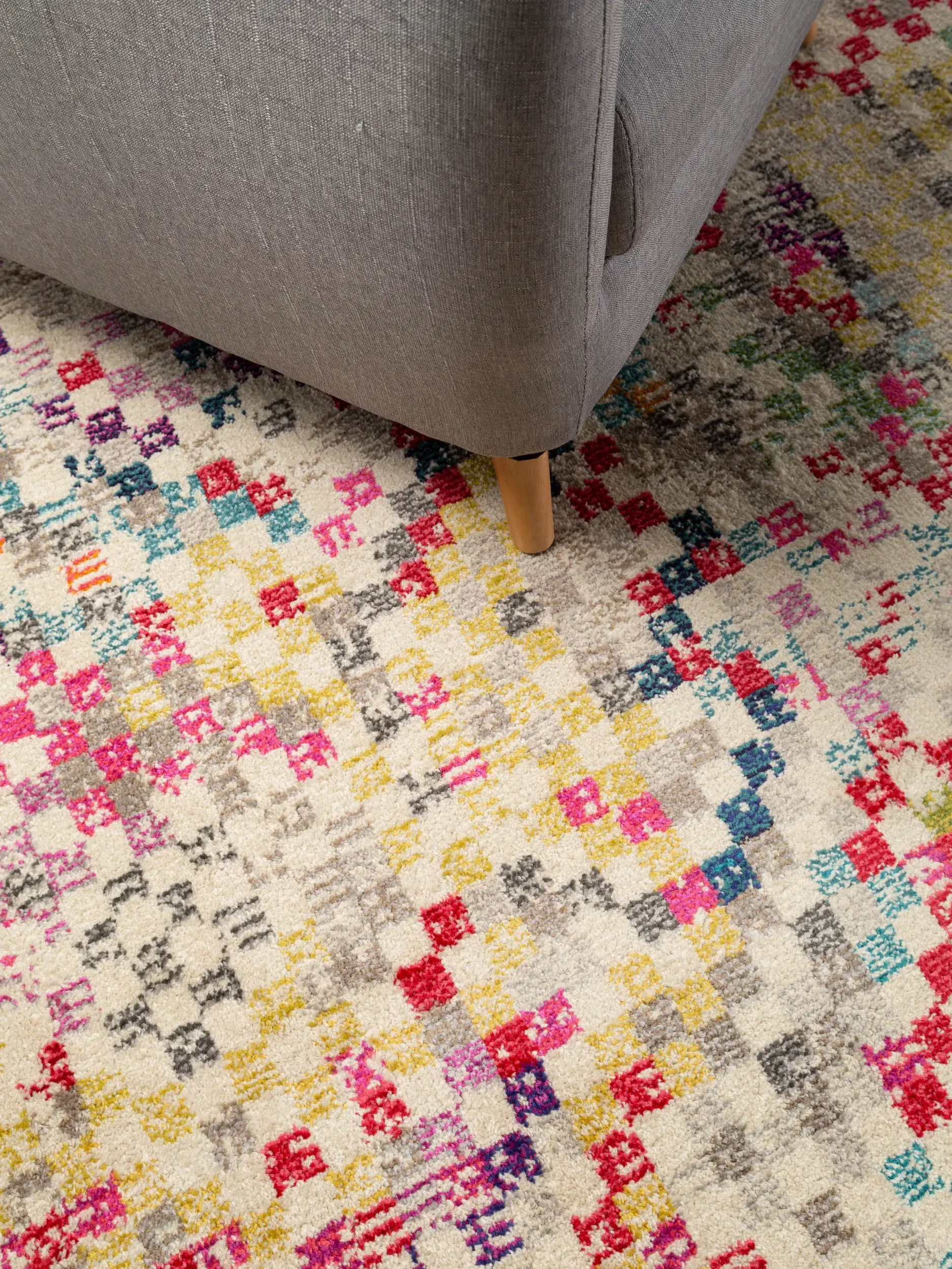 Teppich aus 100% Polypropylen in Multicolor mit 100% Polypropylen hohem Flor von benuta Nest