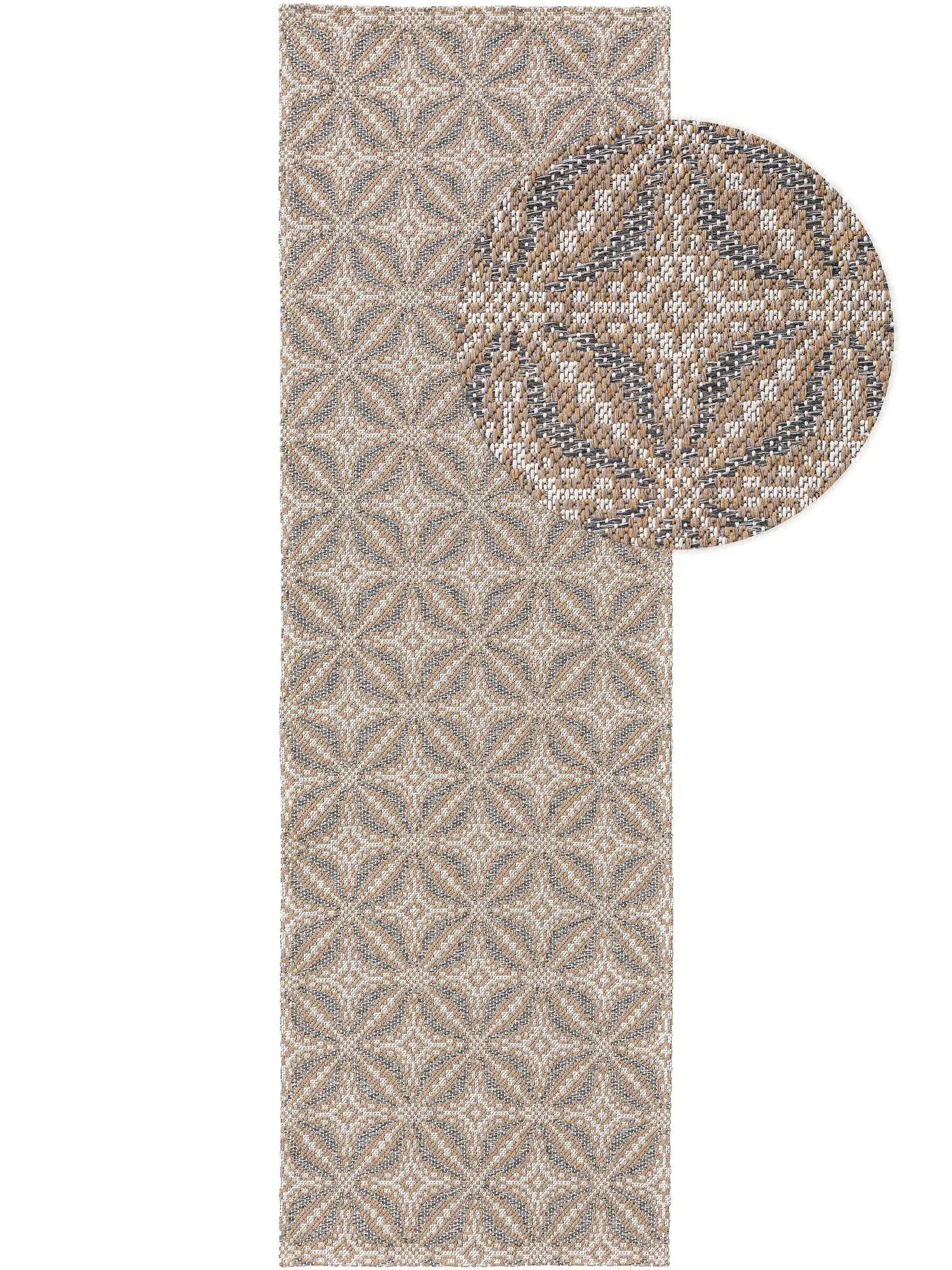 Teppich aus 100% Baumwolle in Beige mit 100% Baumwolle hohem Flor von benuta Nest