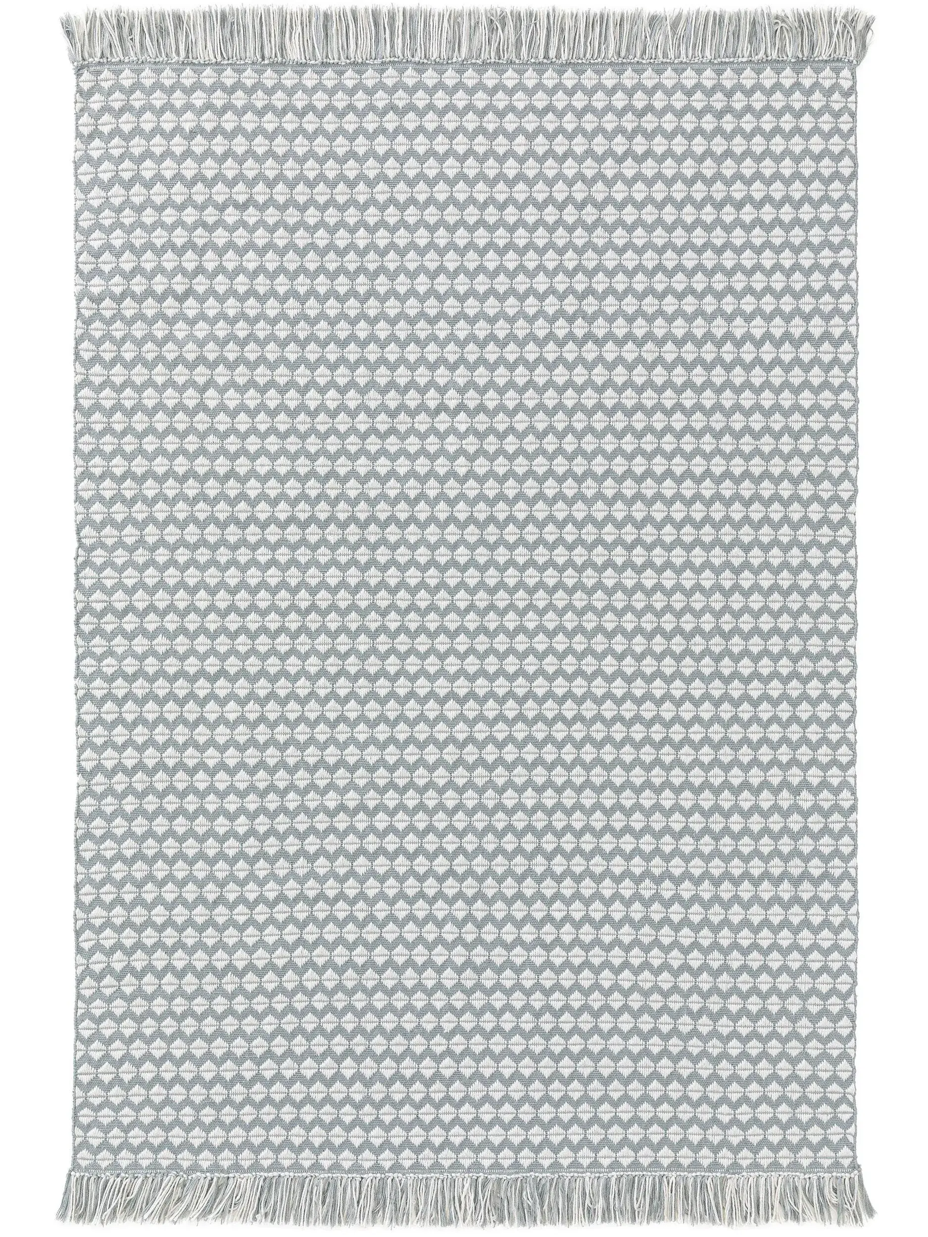 Tapijt van 100% Polyester (gerecycled PET) in Blauw met een 100% Polyester (gerecycled PET) hoge pool van benuta pure
