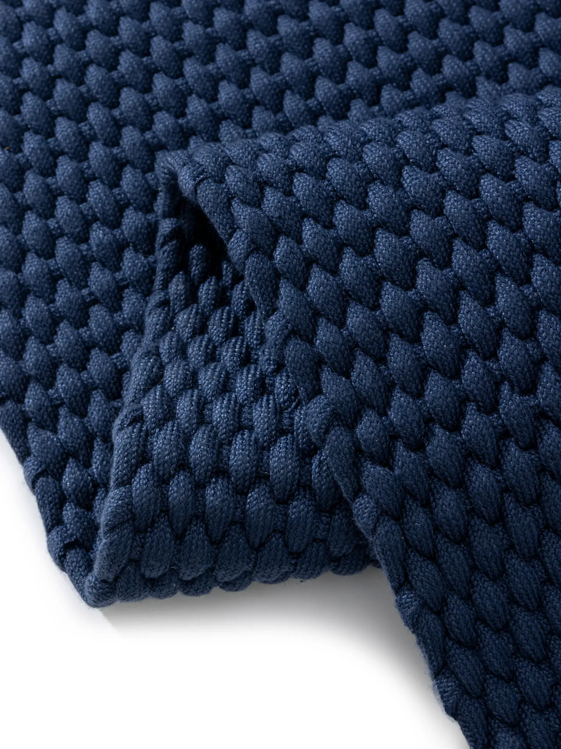 Matto 100% Polyester (recyceltes PET)a värissä Blau 100% Polyester (recyceltes PET) korkealla nukalla merkiltä benuta Finest