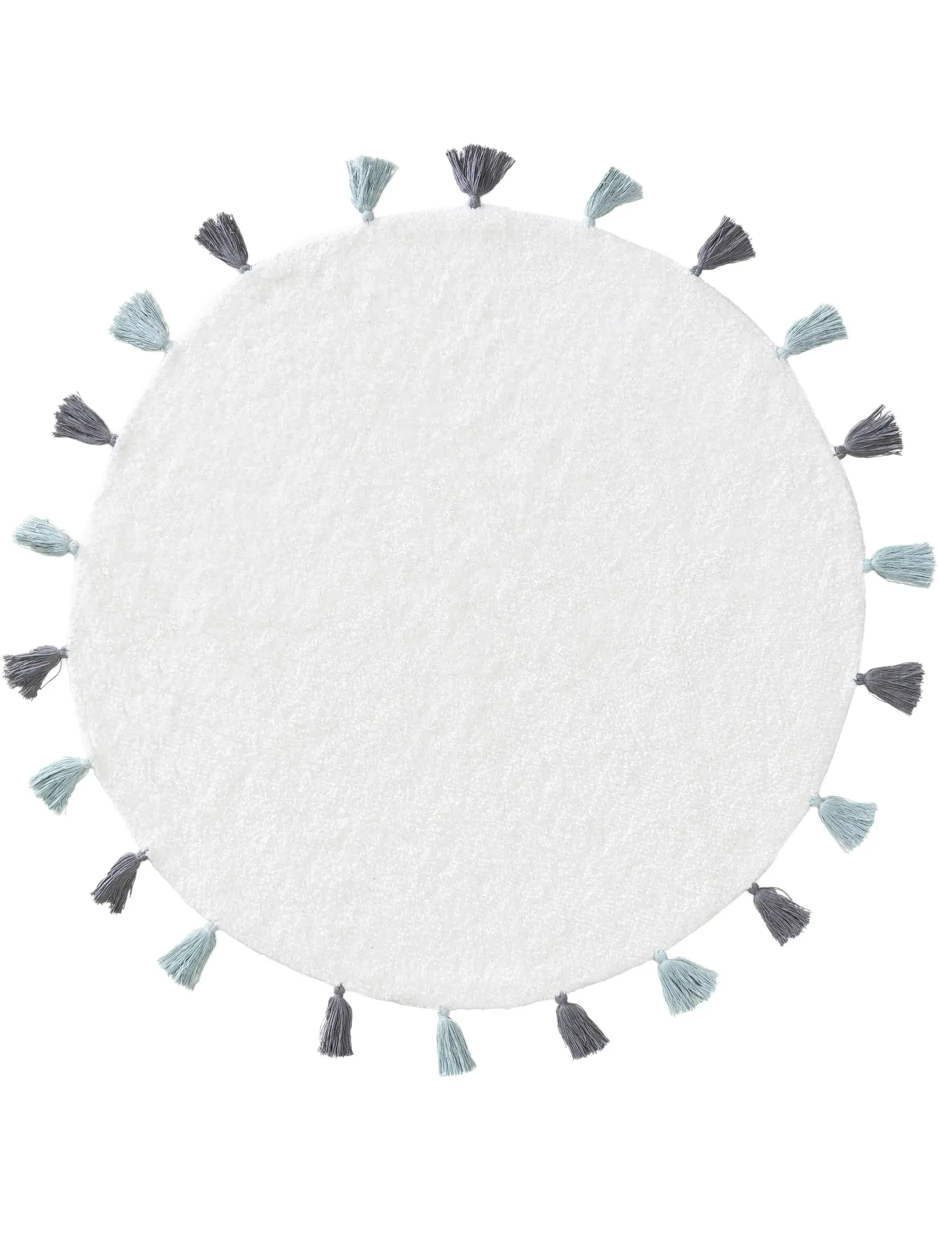 Tappeto di 100% Cotone in Bianco con pelo alto 100% Cotone da Lytte