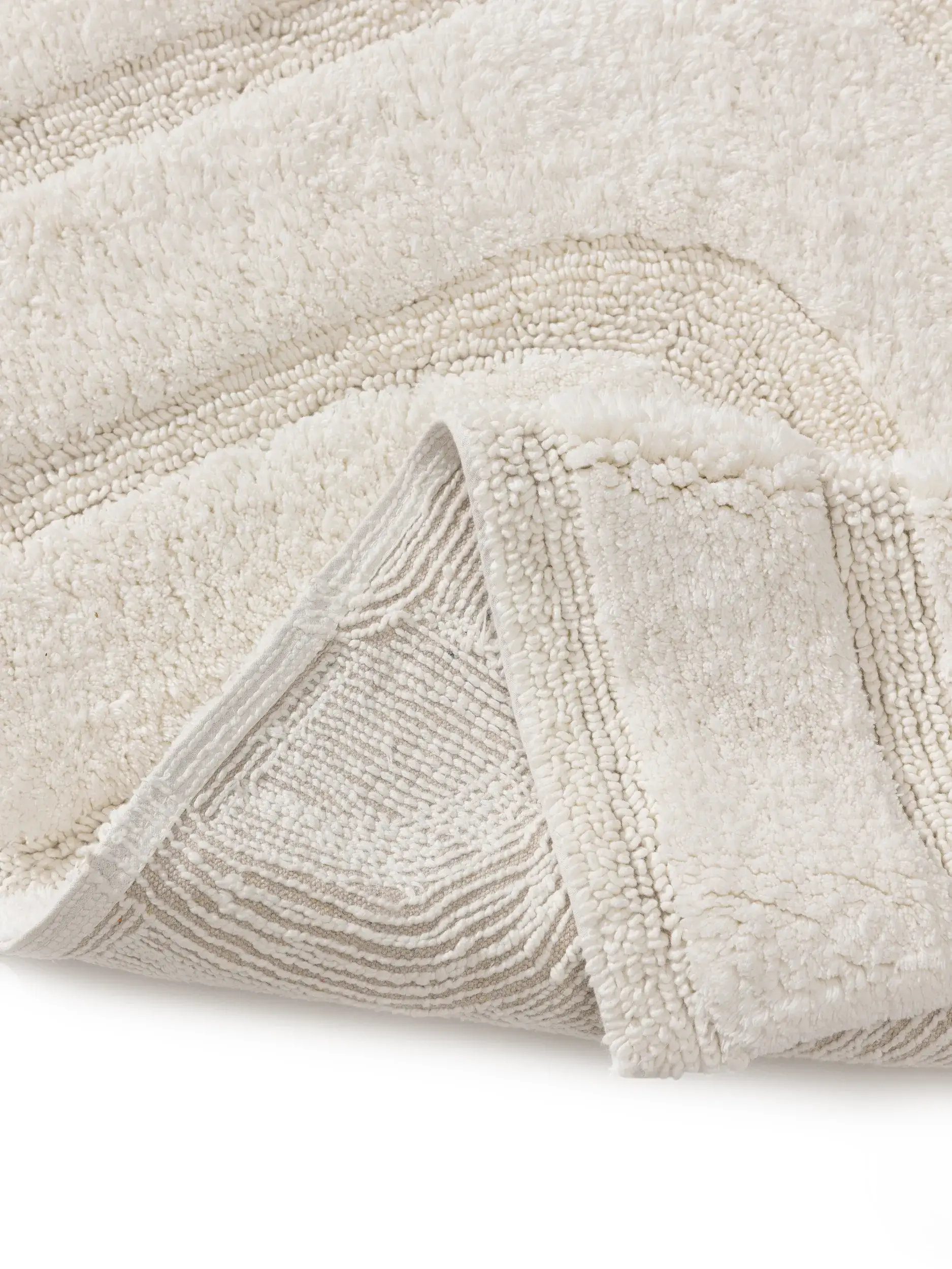 Badematte Dan Cream im Design Geometrisch aus 100% Baumwolle von benuta Nest