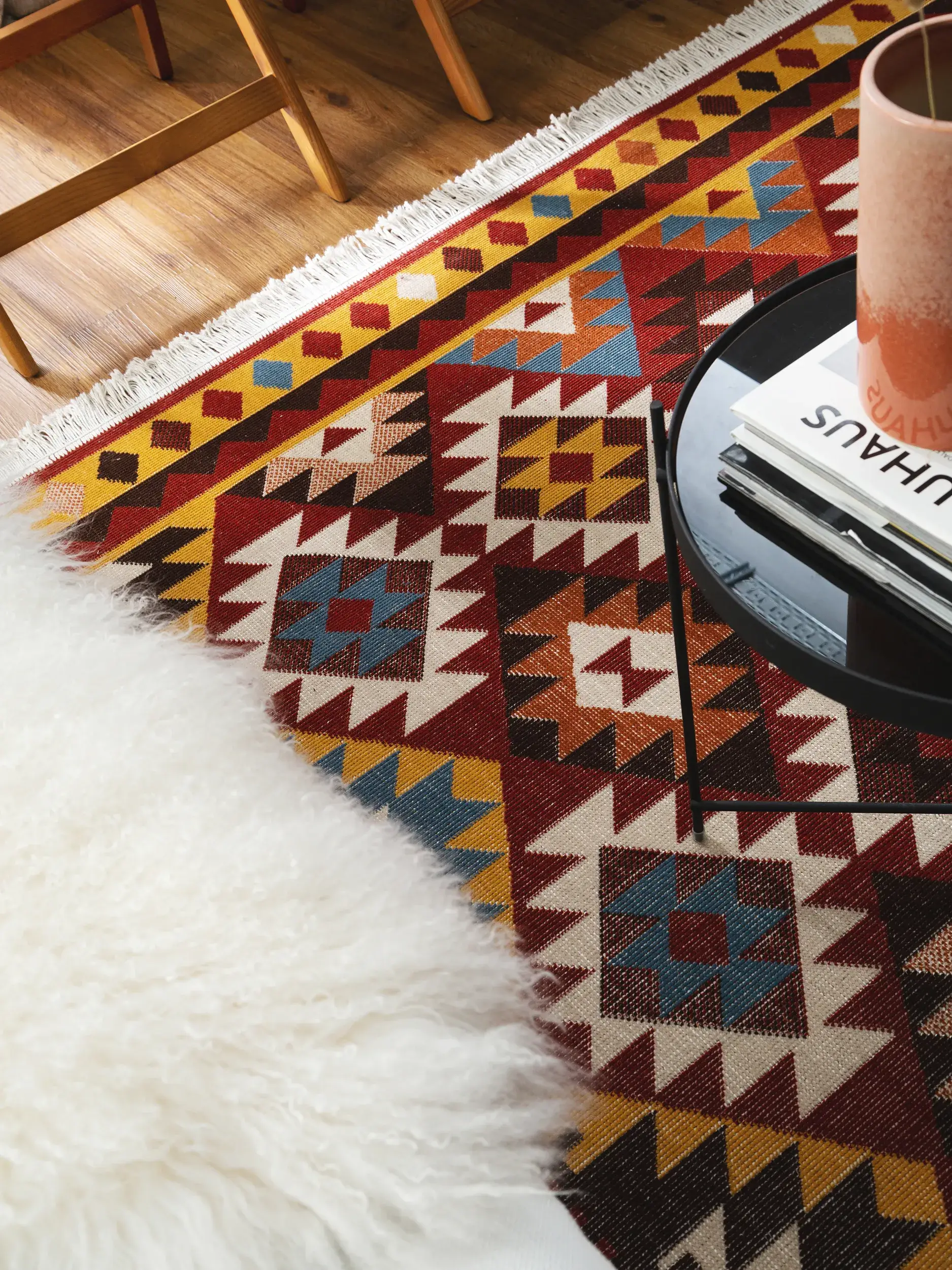 Tapis Kira en 60% Coton, 40% Polypropylène en Multicouleur de benuta nest