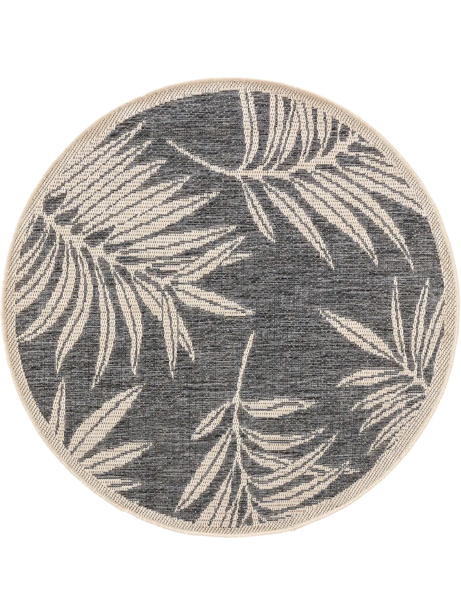 Teppich aus 100% Polypropylen in Blau mit 100% Polypropylen hohem Flor von benuta Nest