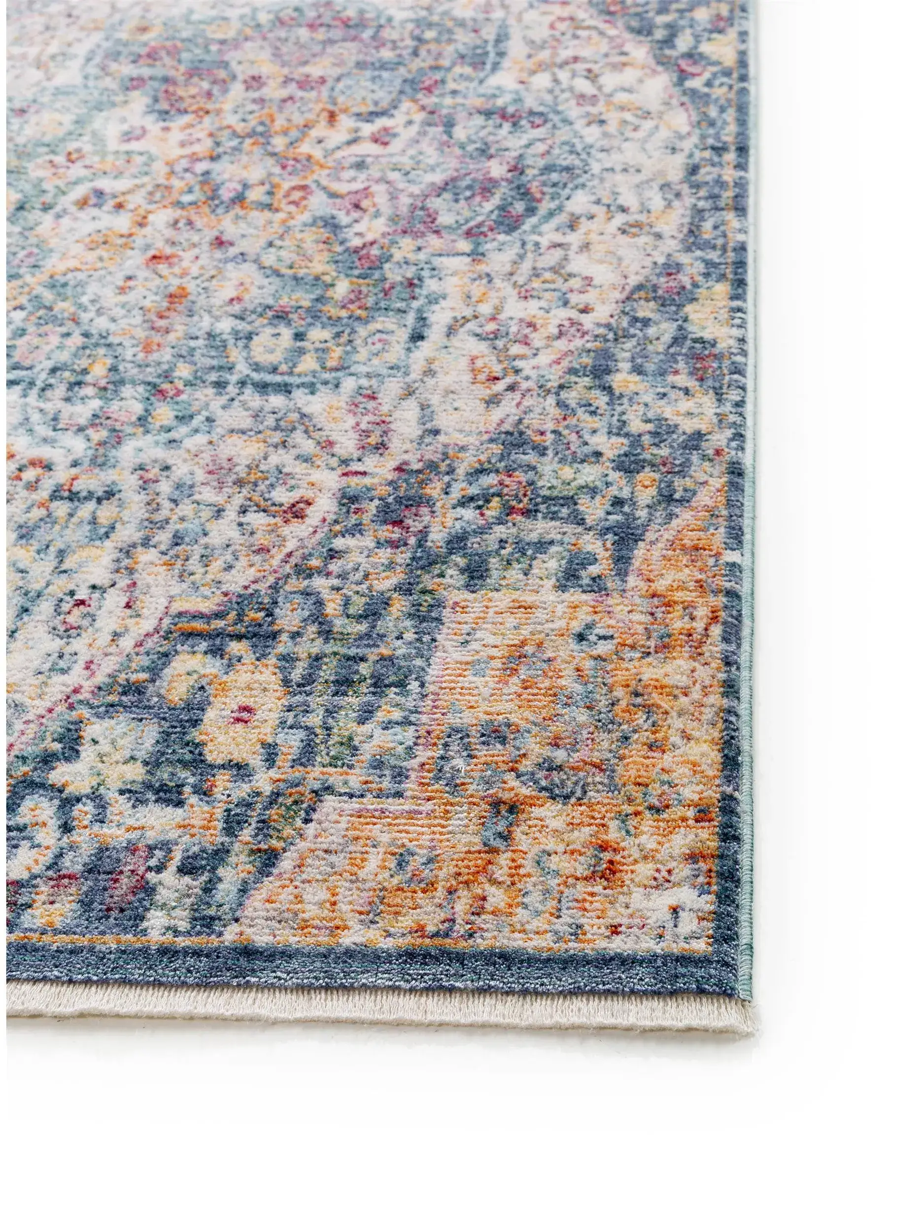 Rug made of 100% Viskose in Multicolor with a 100% Viskose high pile by benuta Pop