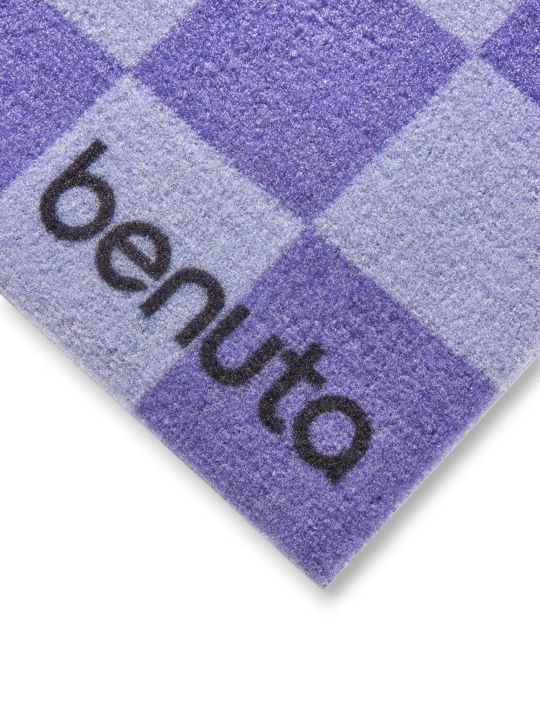 Wycieraczka Checker fioletowy im Design Geometryczny aus 100% Poliester (PET recyklingowany) von benuta