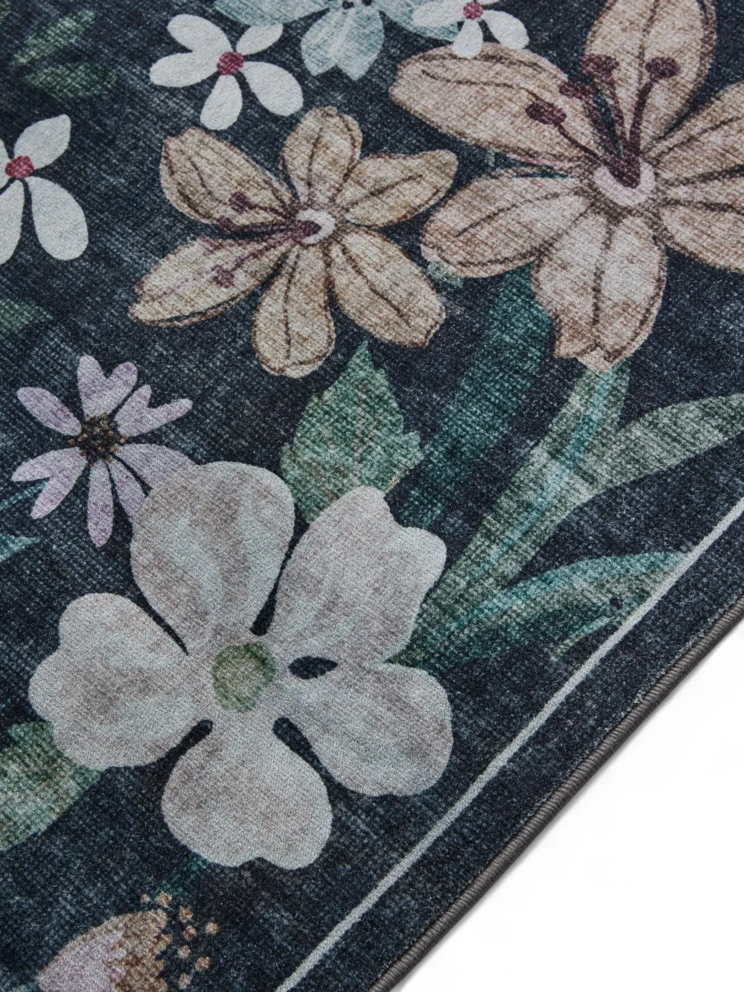 Rug made of 100% Polyester in Multicolour with a 100% Polyester high pile by benuta Nest