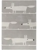 Wollteppich Mr. Fox Grau