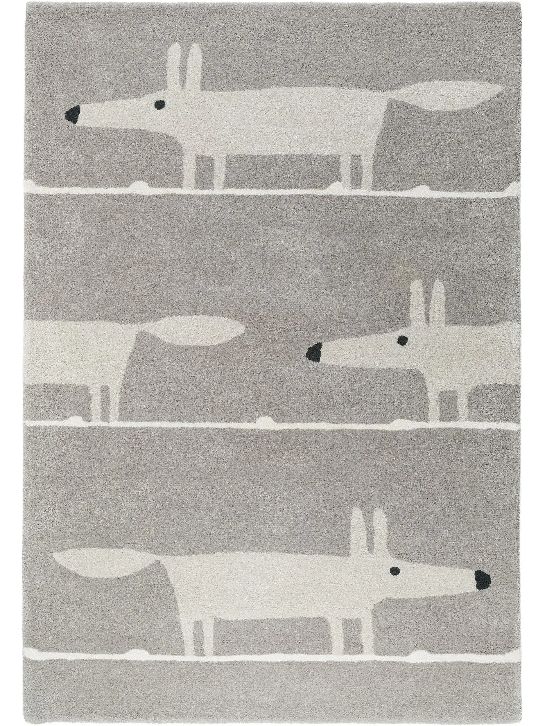 Wollteppich Mr. Fox Grau von 