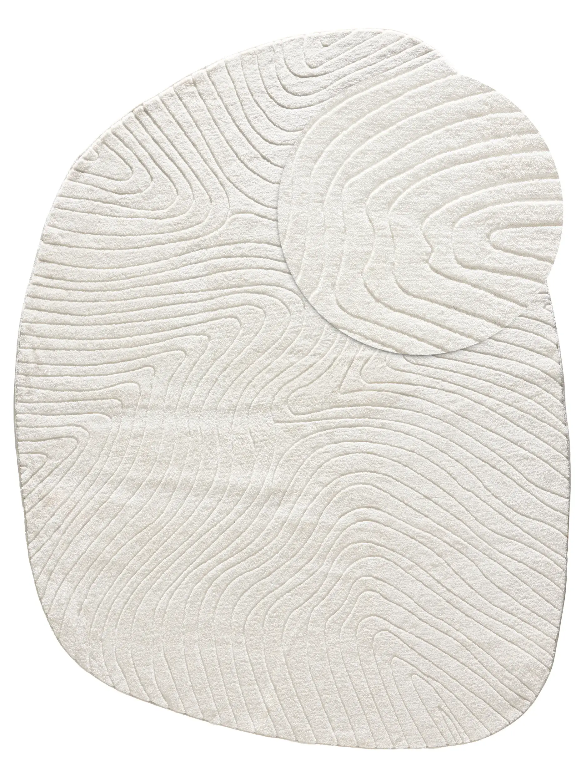 Tapete de 100% Polyester em Beige com pelo de 100% Polyester de altura da benuta Pop