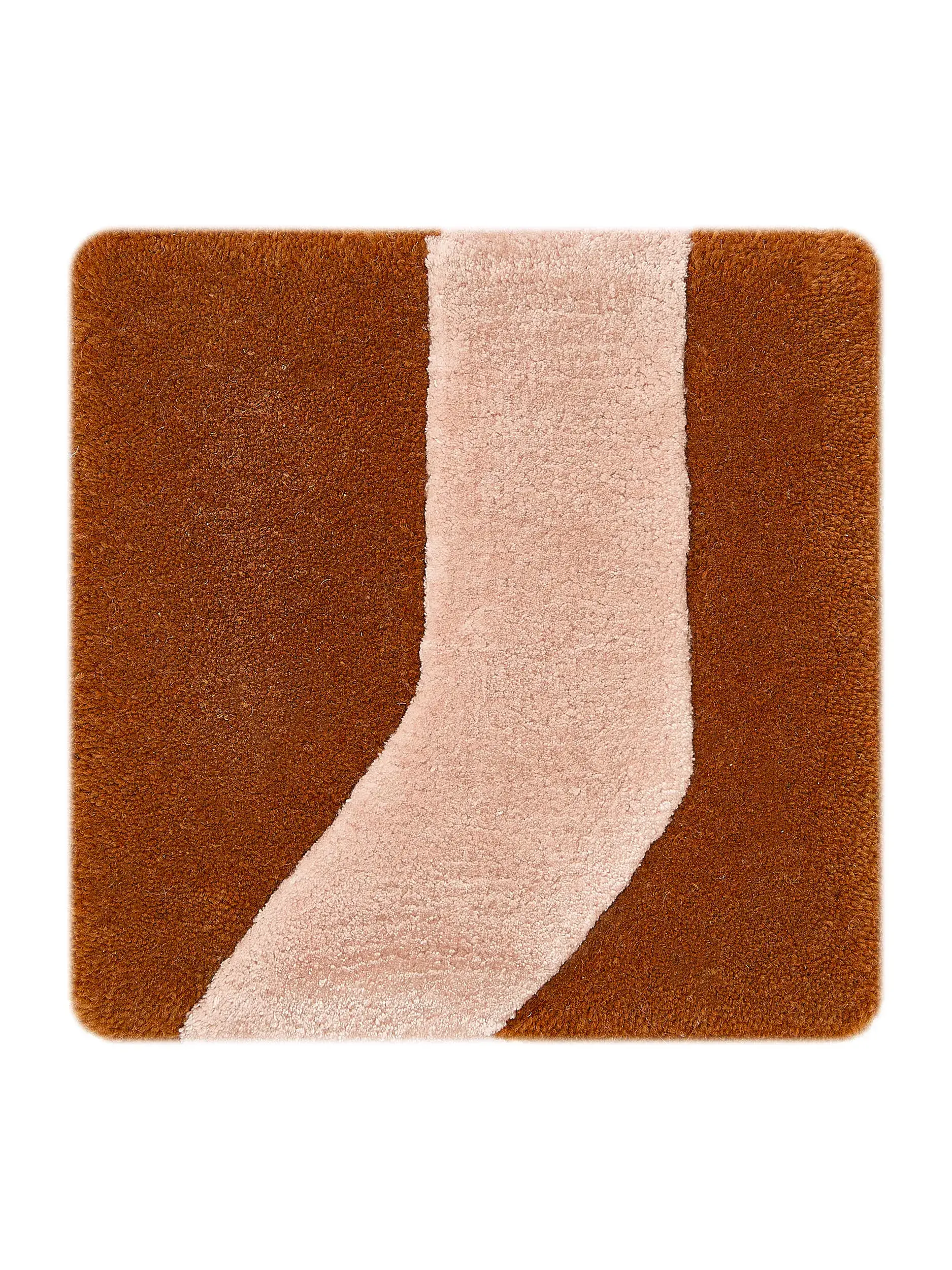 Tæppe Maxim af 60% Uld, 40% Lyocell (Tencel™) i Orange fra benuta Finest