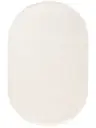 Viskoseteppich Oval Nela Ivory