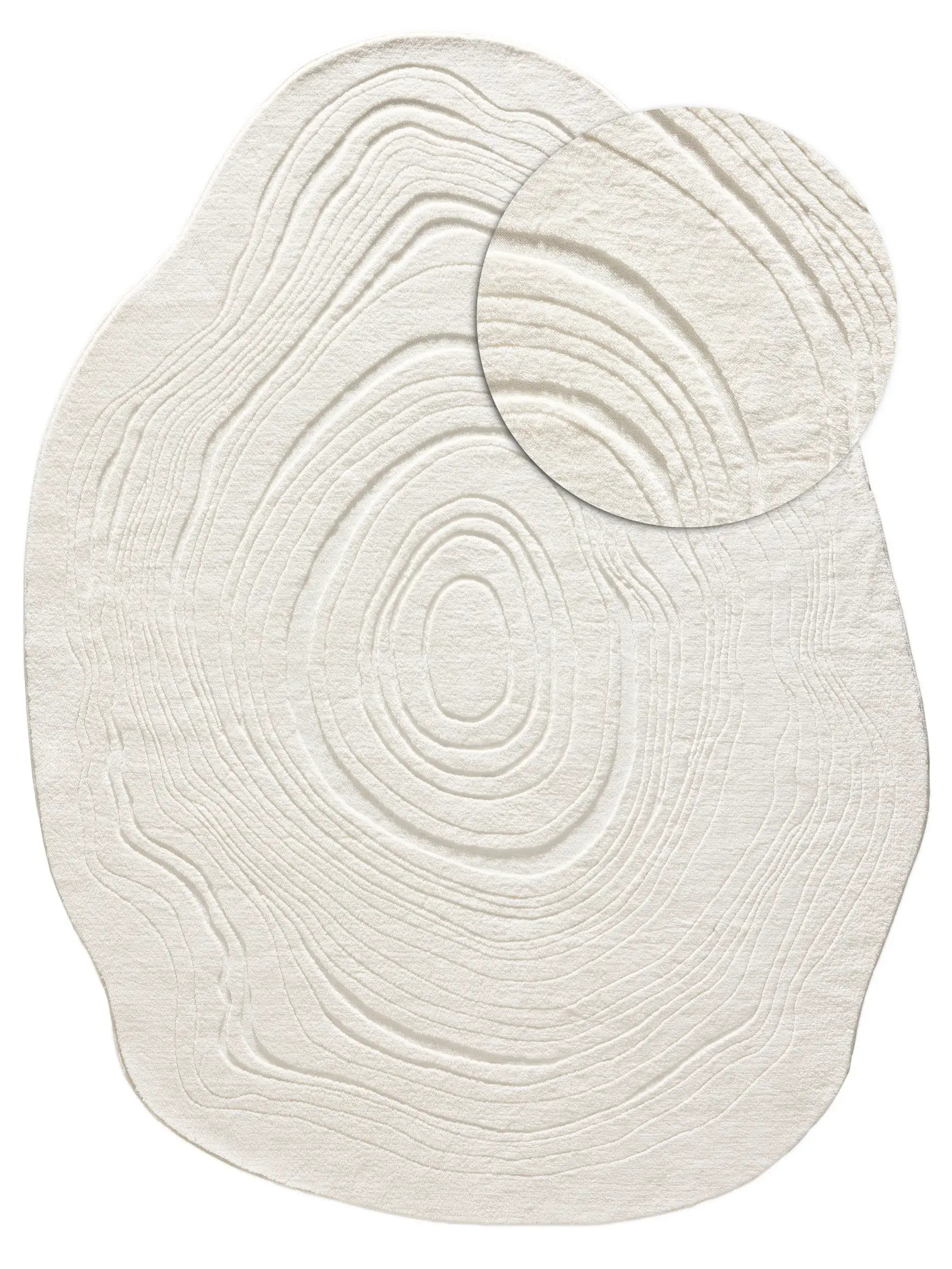 Tapete de 100% Polyester em Beige com pelo de 100% Polyester de altura da benuta Pop