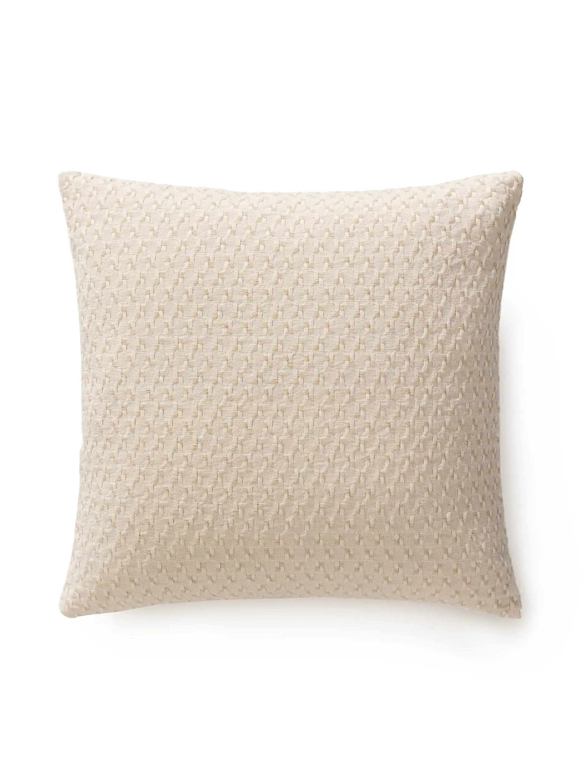 Kissenbezug Vanida Beige in Abstrakt design made of 50% Wool, 50% Cotton by benuta Pure