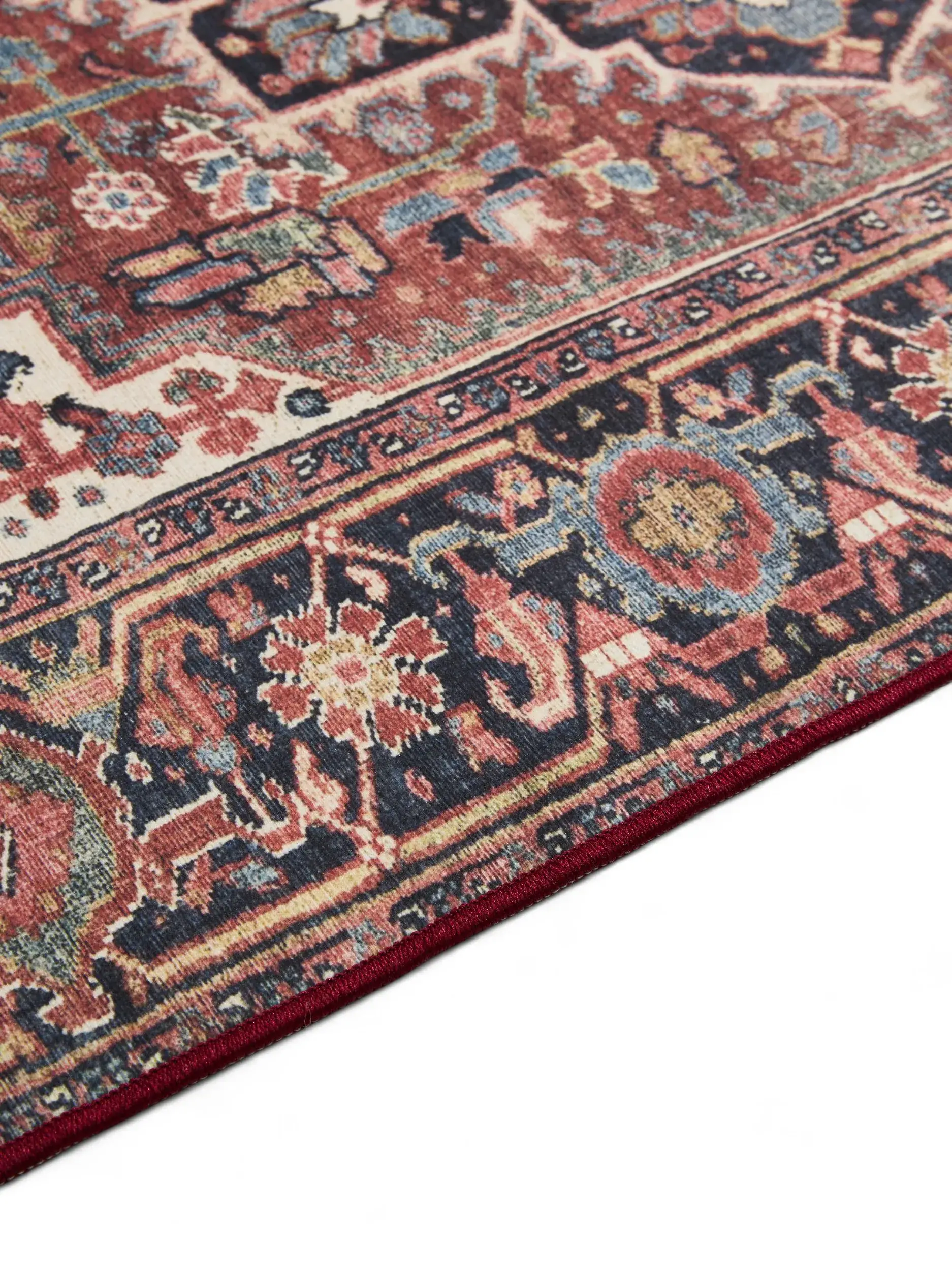 Rug made of 100% Polyester in Multicolour with a 100% Polyester high pile by benuta Basic
