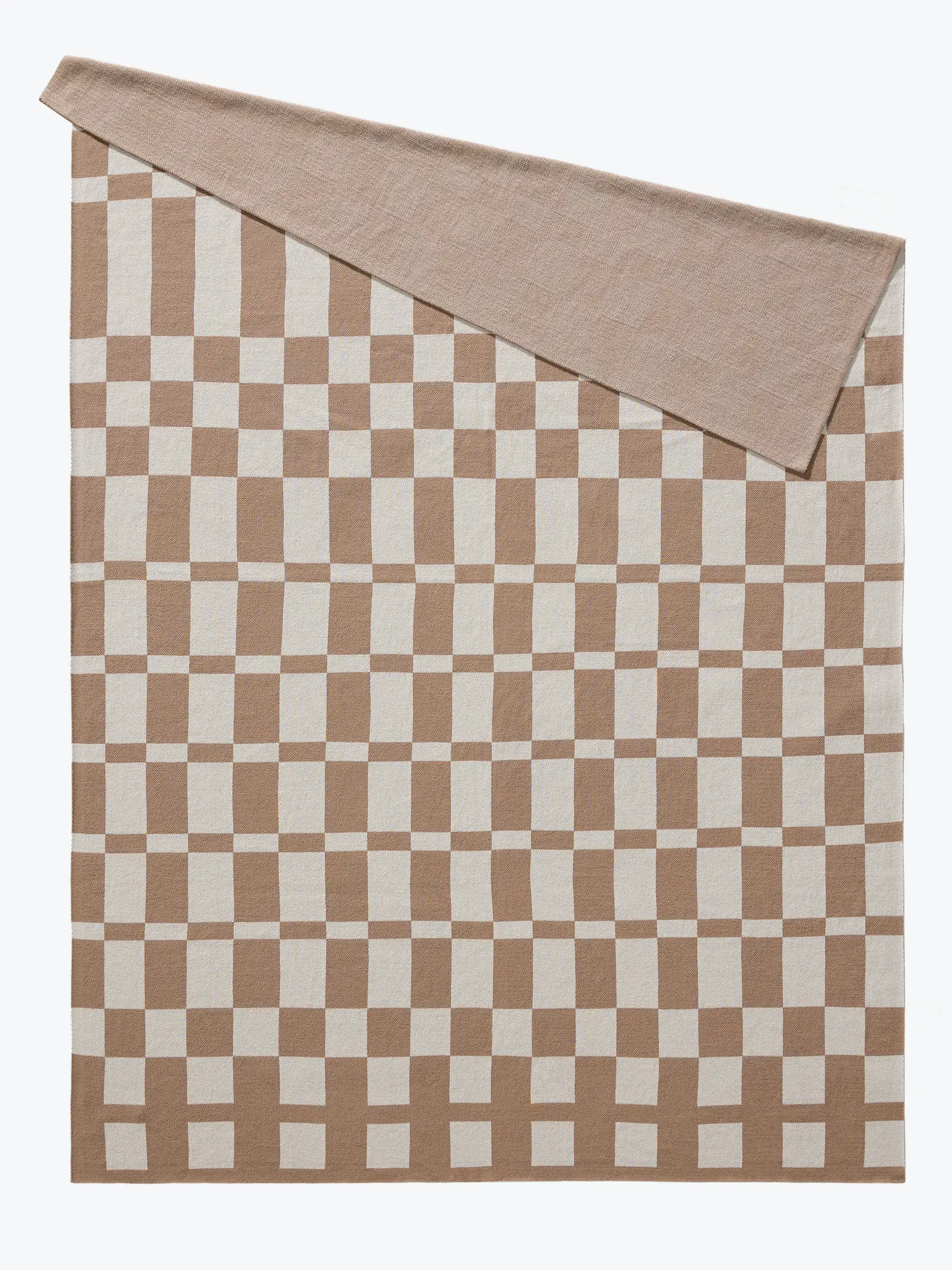 Katoenen deken Carli Beige van benuta Pure