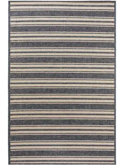 In- & Outdoor Vloerkleed River Beige/Blauw