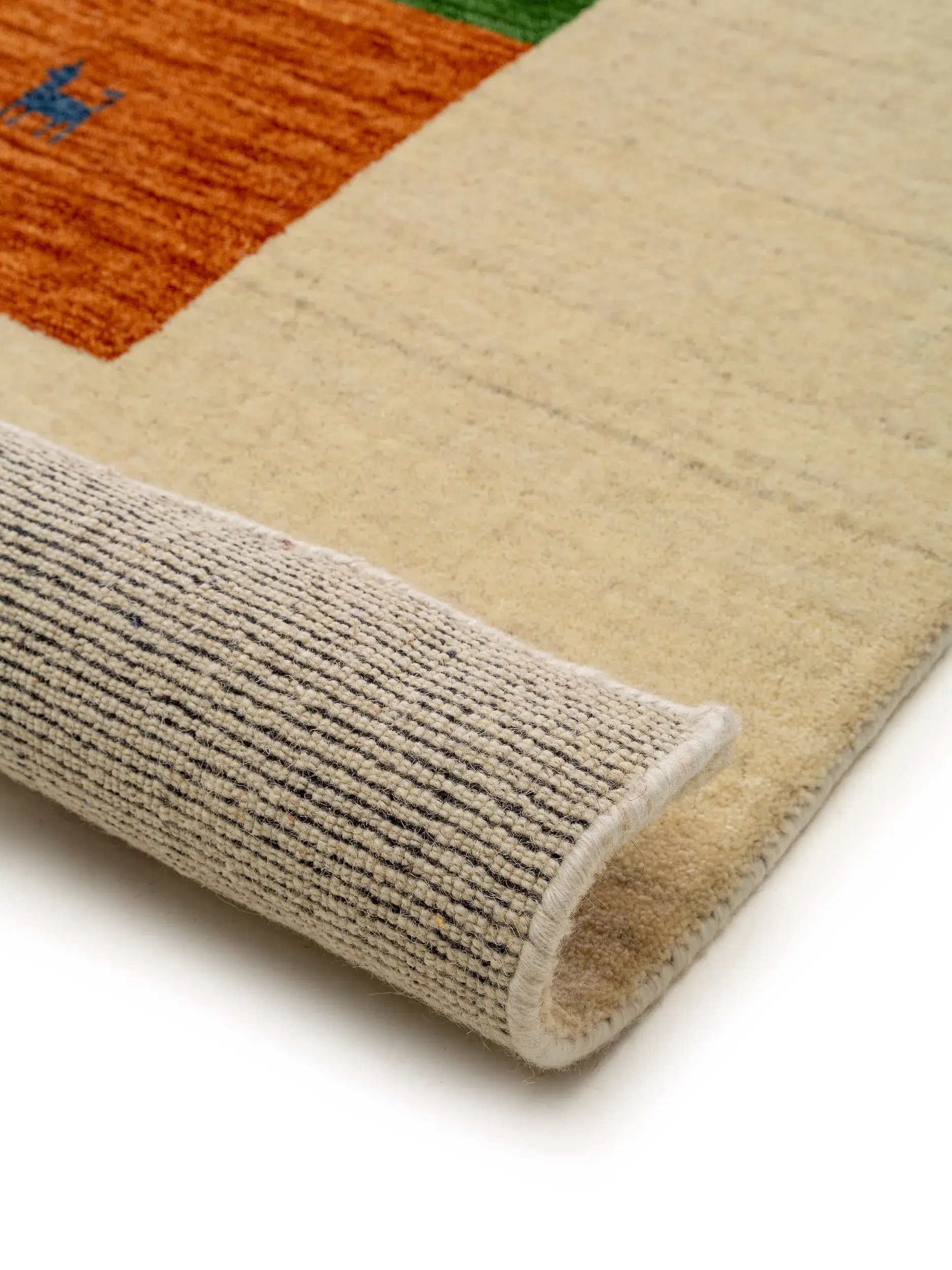 Teppich aus 100% Wolle in Multicolor mit 100% Wolle hohem Flor von benuta Nest