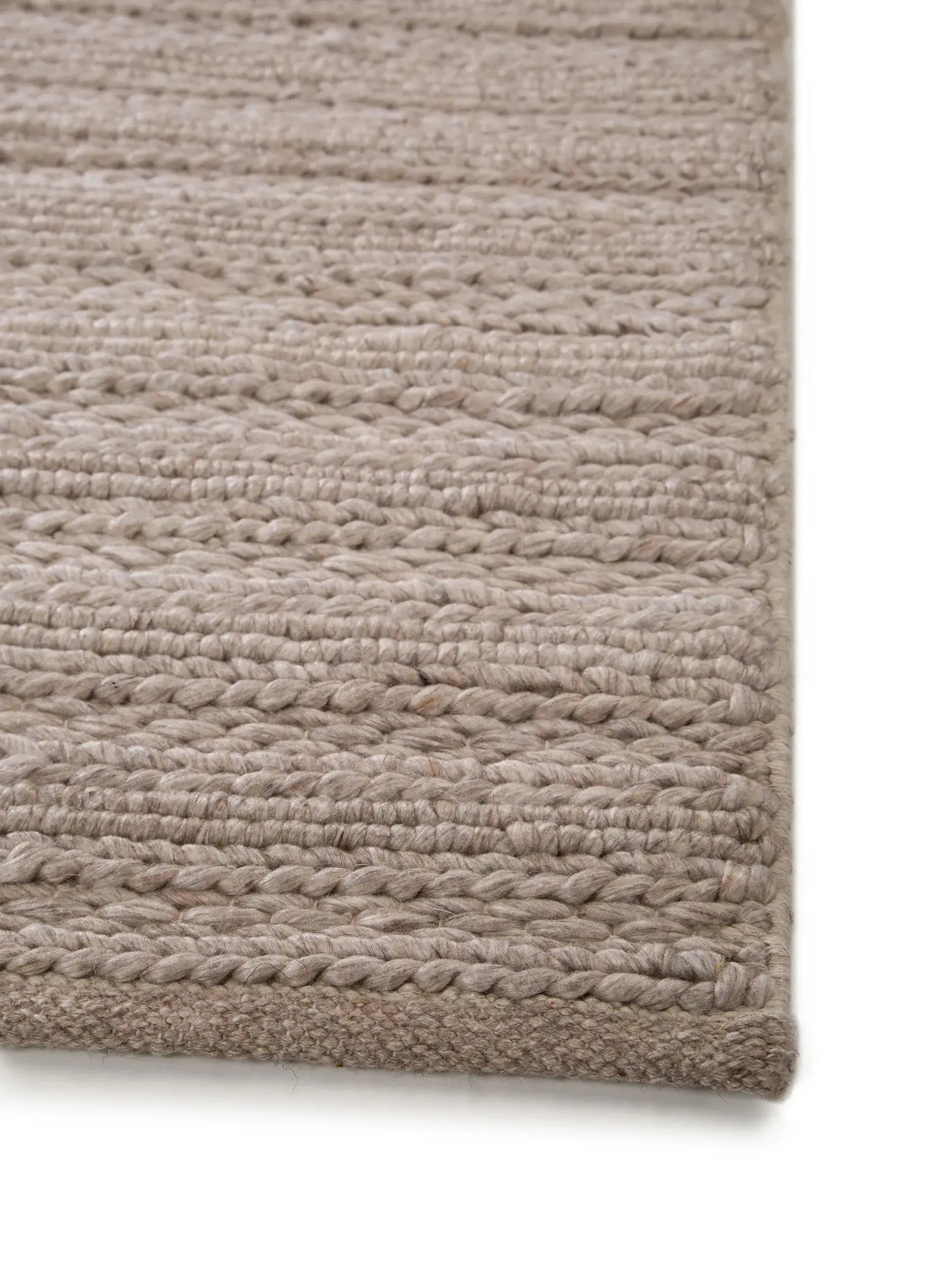 Teppe av 70% Wolle, 30% Polyester i Beige med 70% Wolle, 30% Polyester høy lugg fra benuta Pure