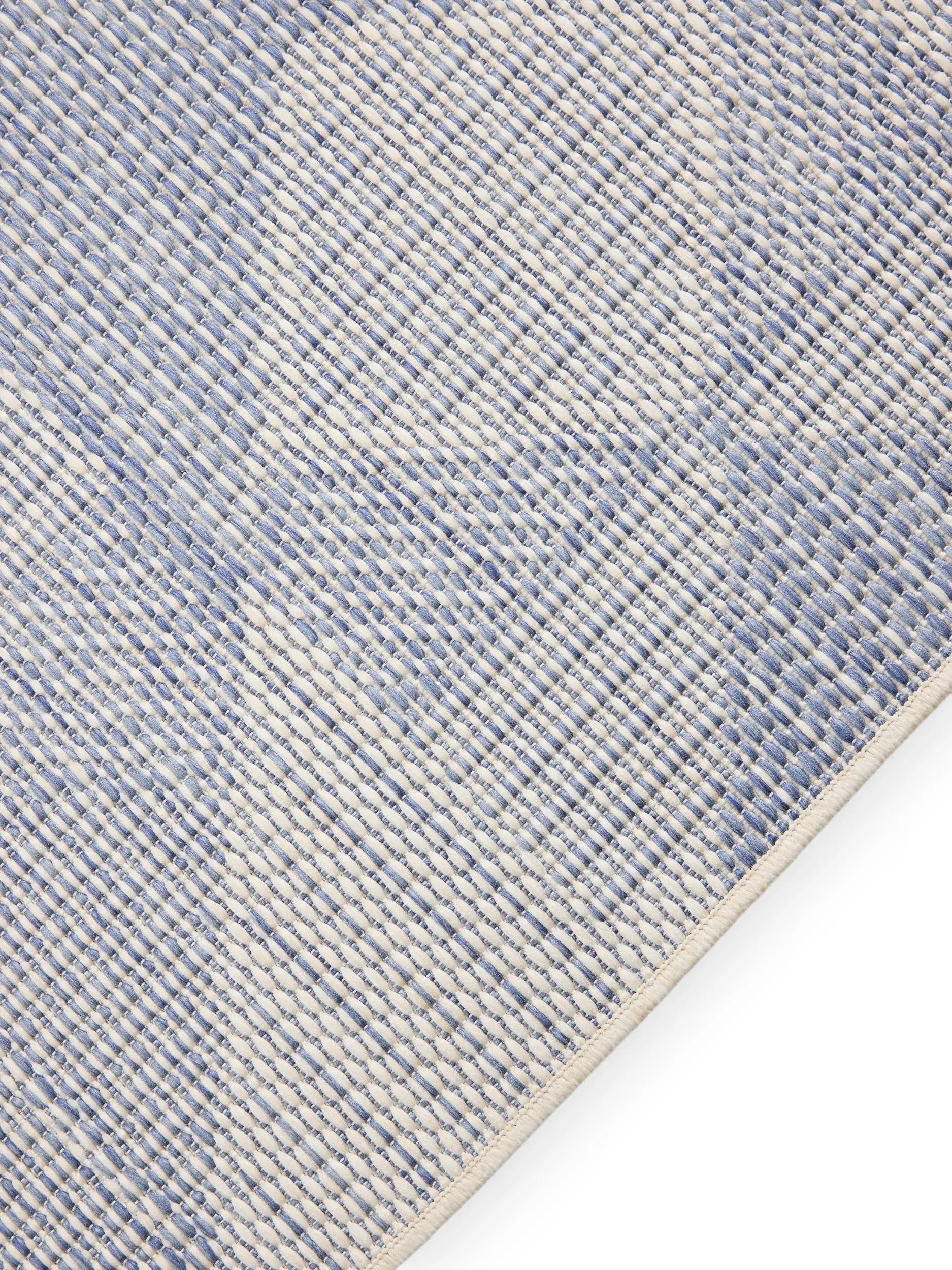 Rug made of 100% Polypropylen in Blue with a 100% Polypropylen high pile by benuta Nest