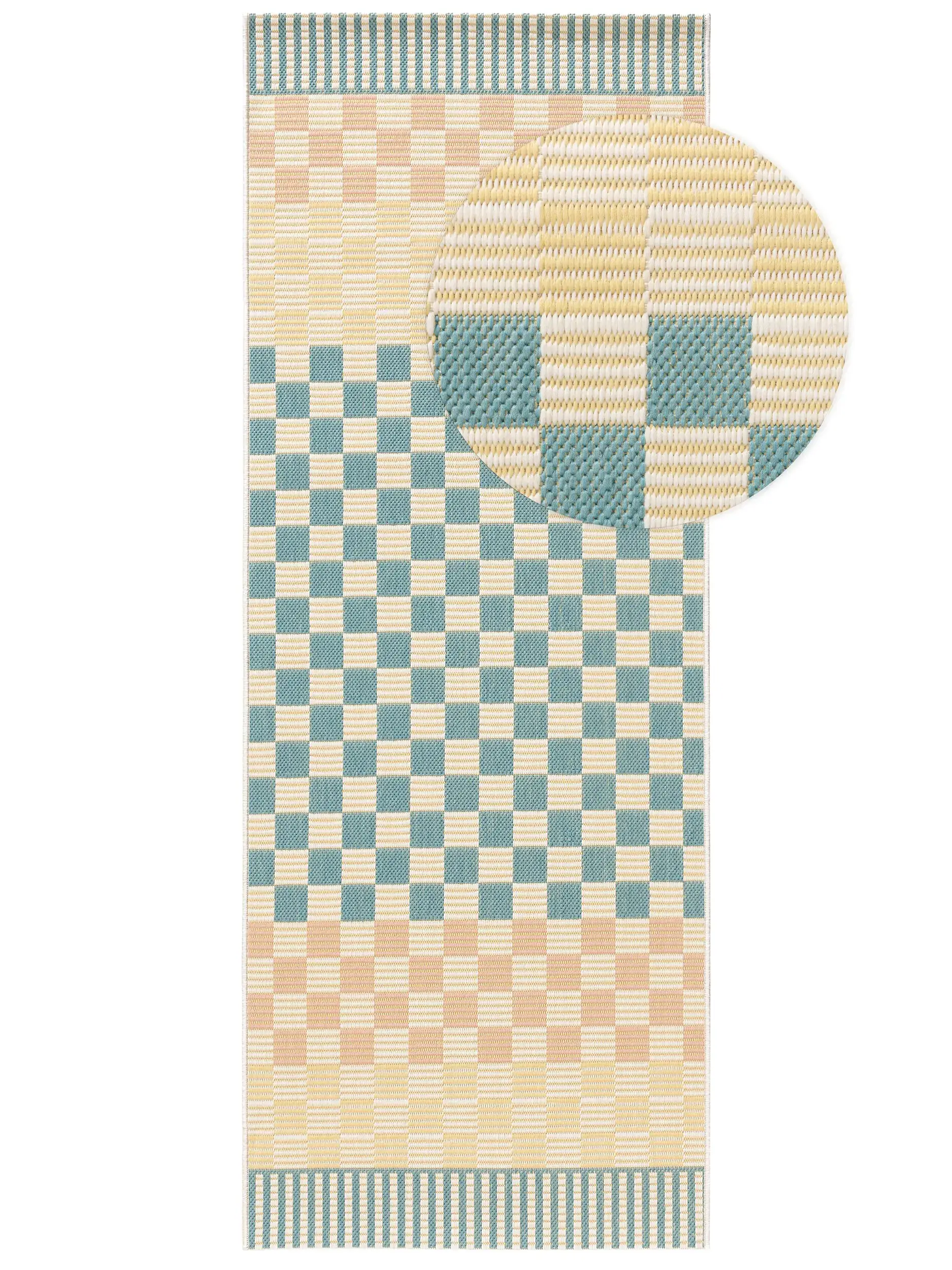 Teppich aus 100% Polypropylen in Multicolor mit 100% Polypropylen hohem Flor von benuta Pop