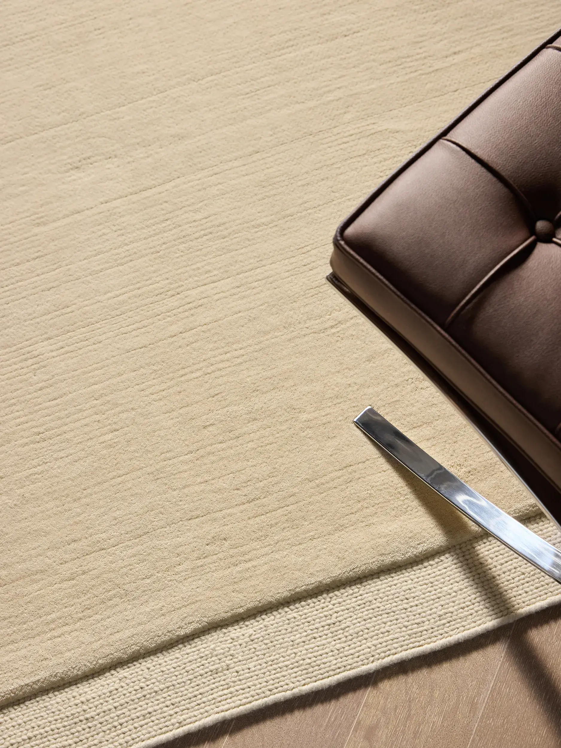 Alfombra Sumaya de 100% Lana en Beige de benuta Finest