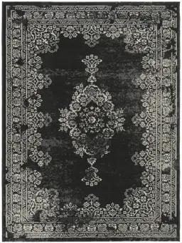 In- & Outdoor Rug Antique Black/White