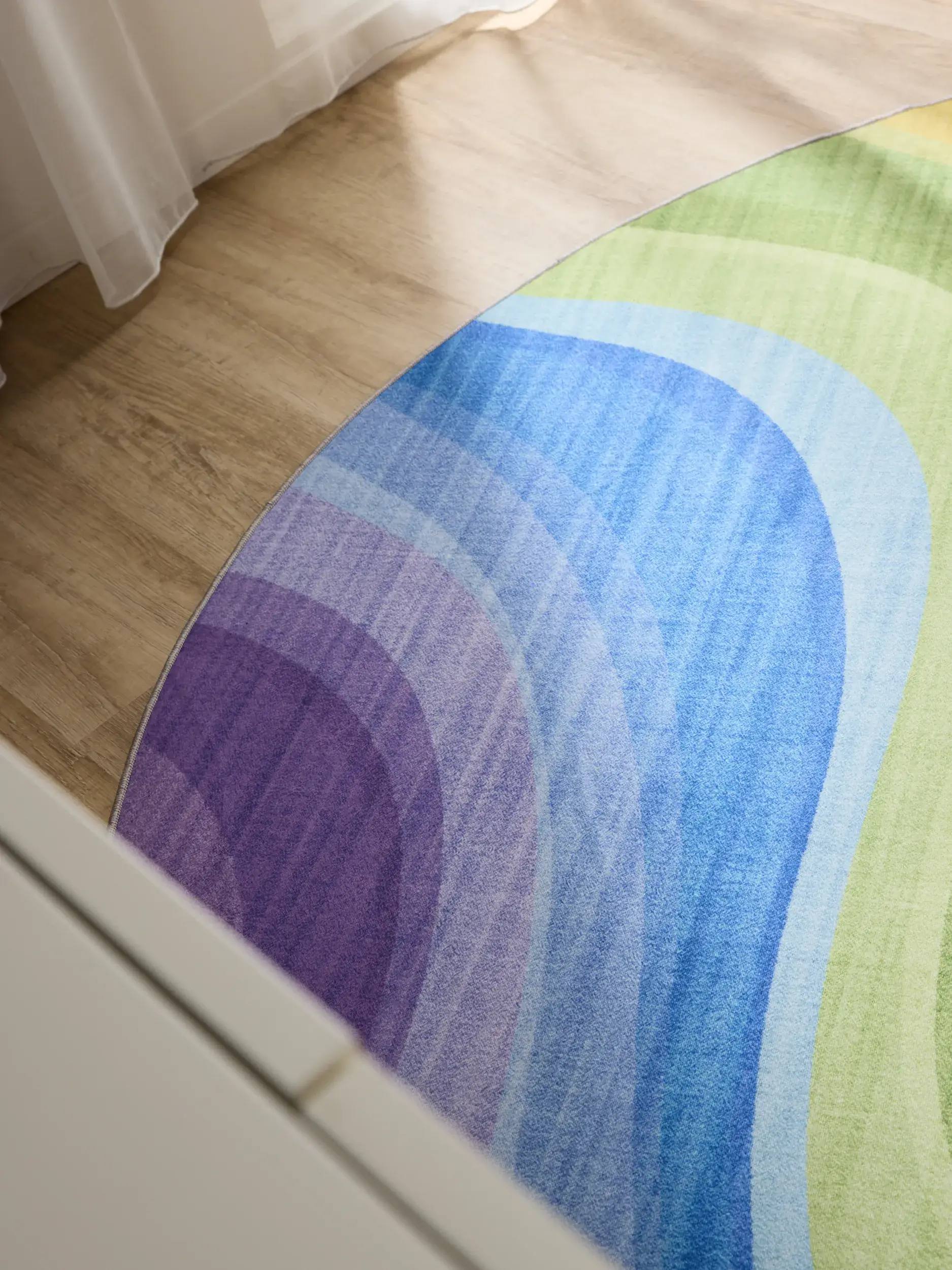Koberec z 100% Polyester v Multicolor s vlasem výšky 100% Polyester od benuta Basic