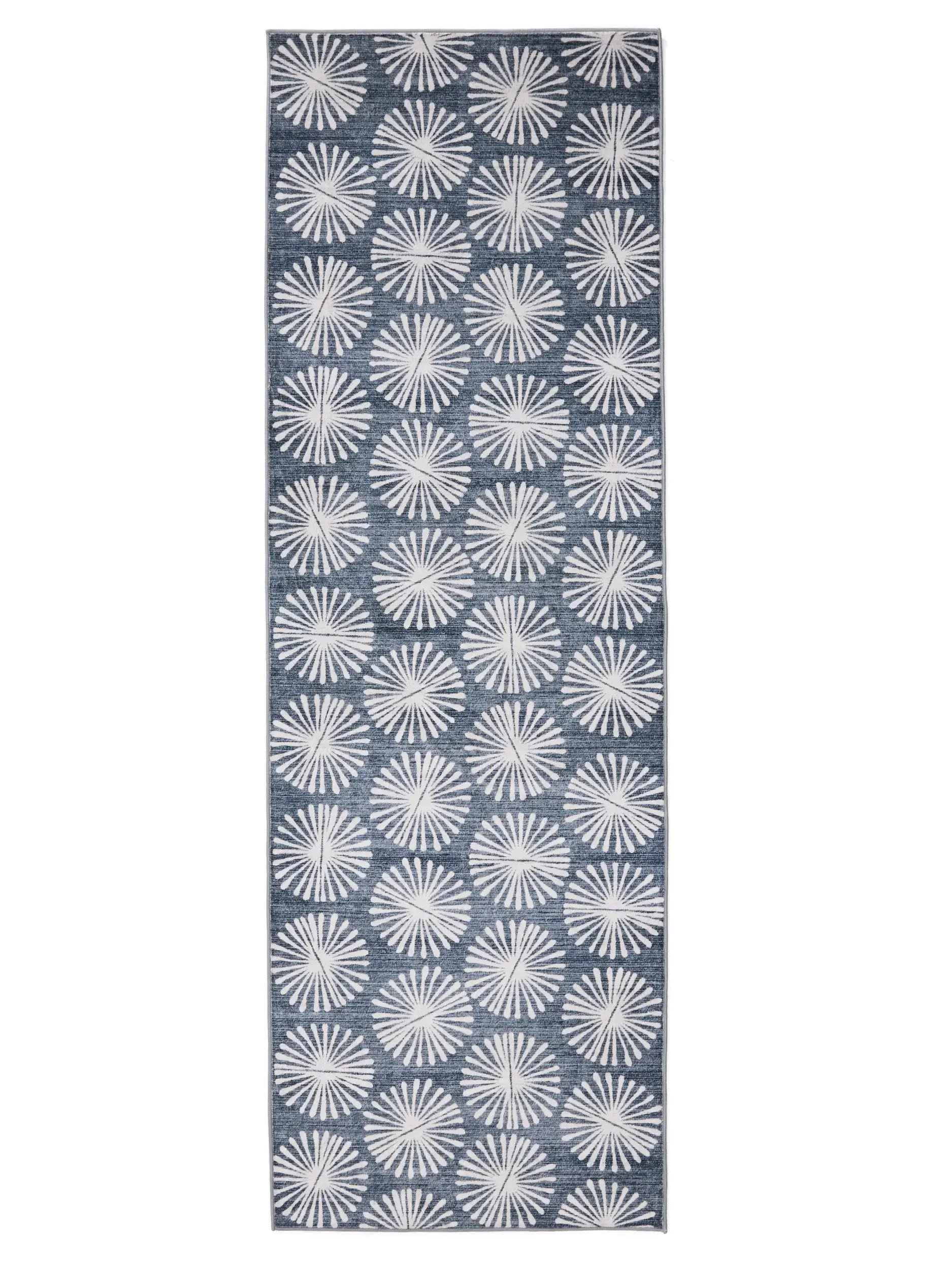 Koberec z 100% Polyester v Blau s vlasem výšky 100% Polyester od benuta Nest