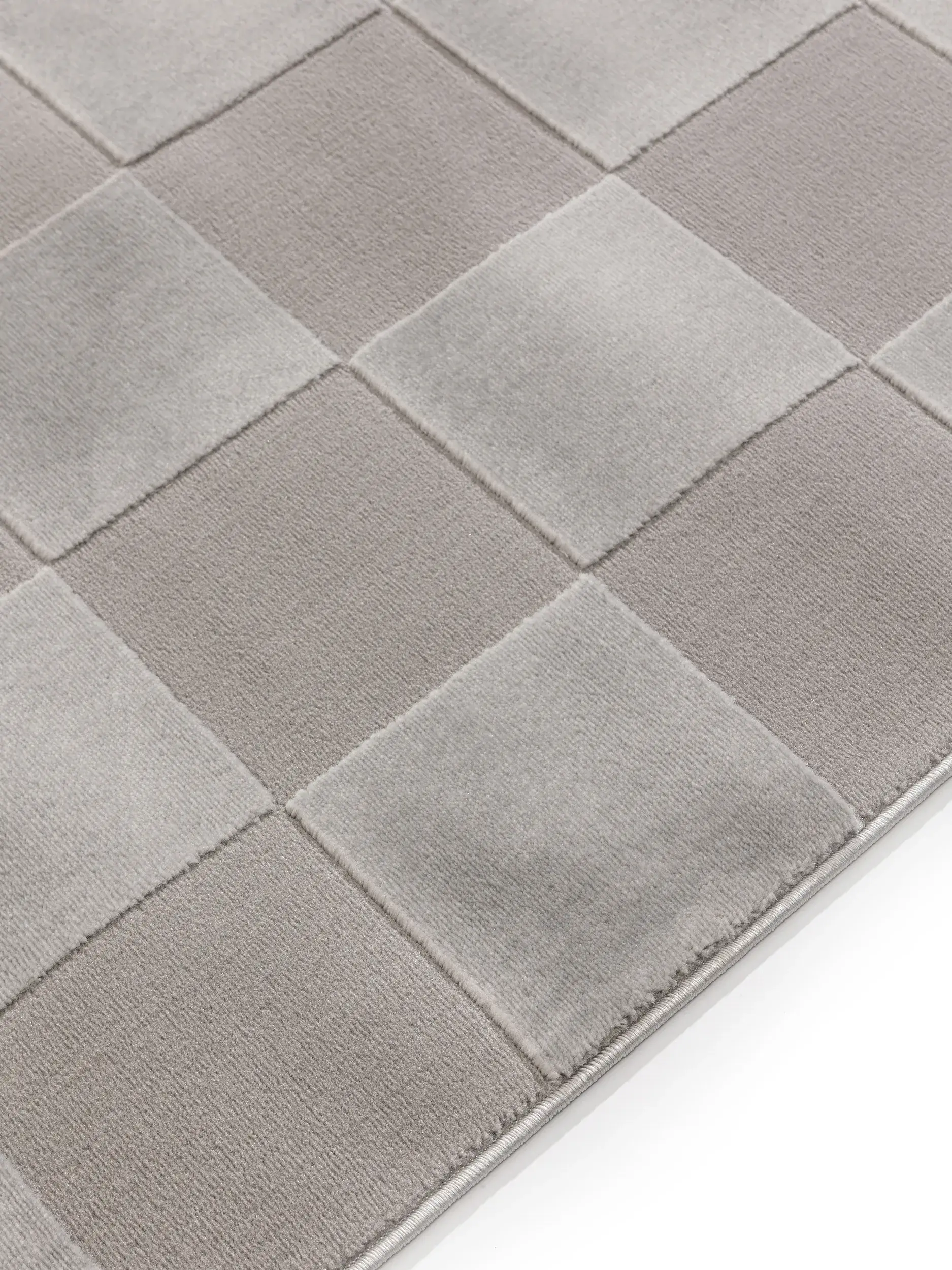 Teppe av 60% Polyester, 40% Polypropylen i Grau med 60% Polyester, 40% Polypropylen høy lugg fra benuta Basic