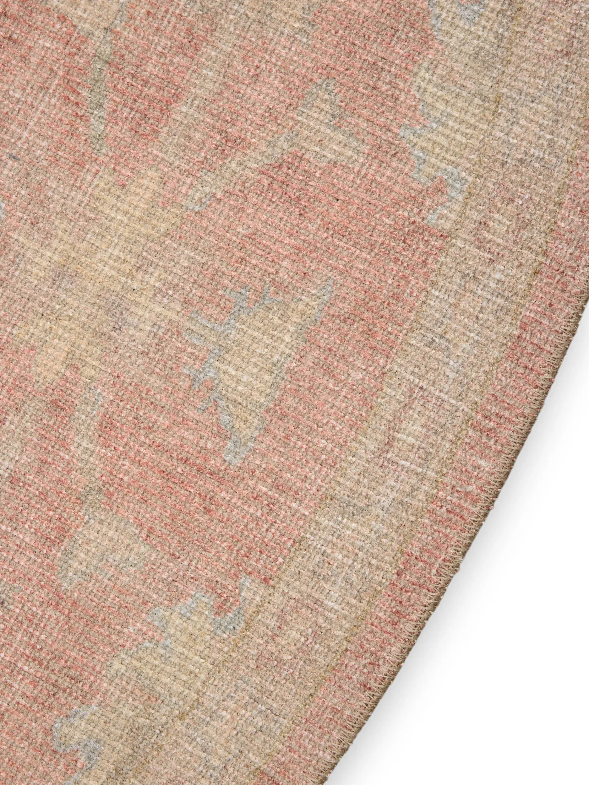 Rug made of 50% Polyester, 50% Polycotton in Red with a 50% Polyester, 50% Polycotton high pile by benuta Nest
