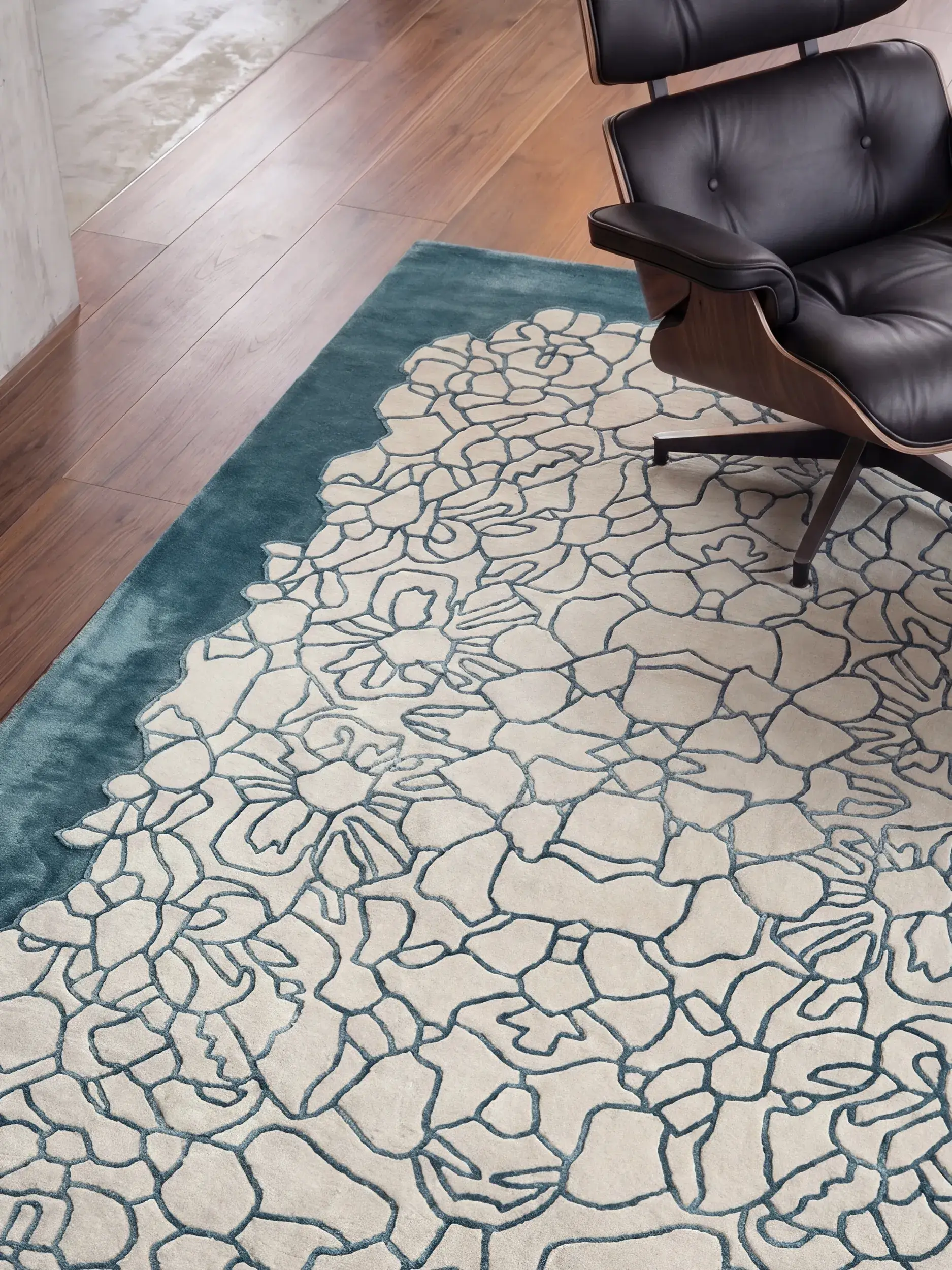 Tapis Tizian en 50% Laine (50% de Nouvelle-Zélande), 50% Lyocell (TENCEL™) en  de benuta Finest