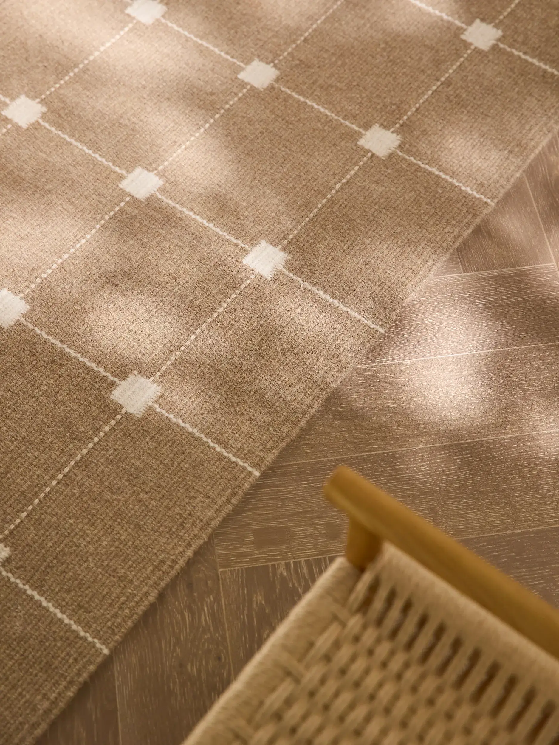 Teppich Grady aus 100% Wolle in Beige von benuta Pure